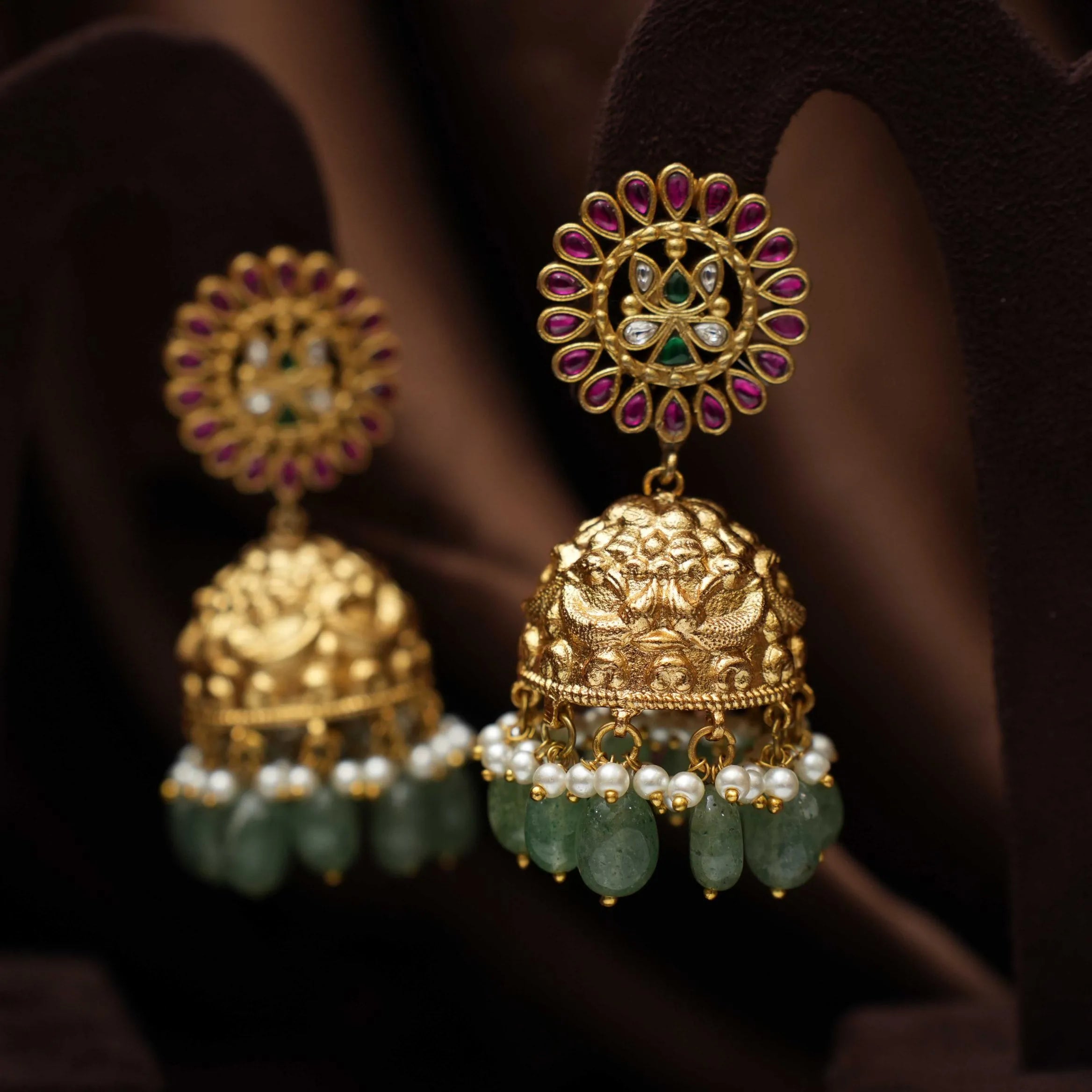 Aspen Polki Jhumka Earrings