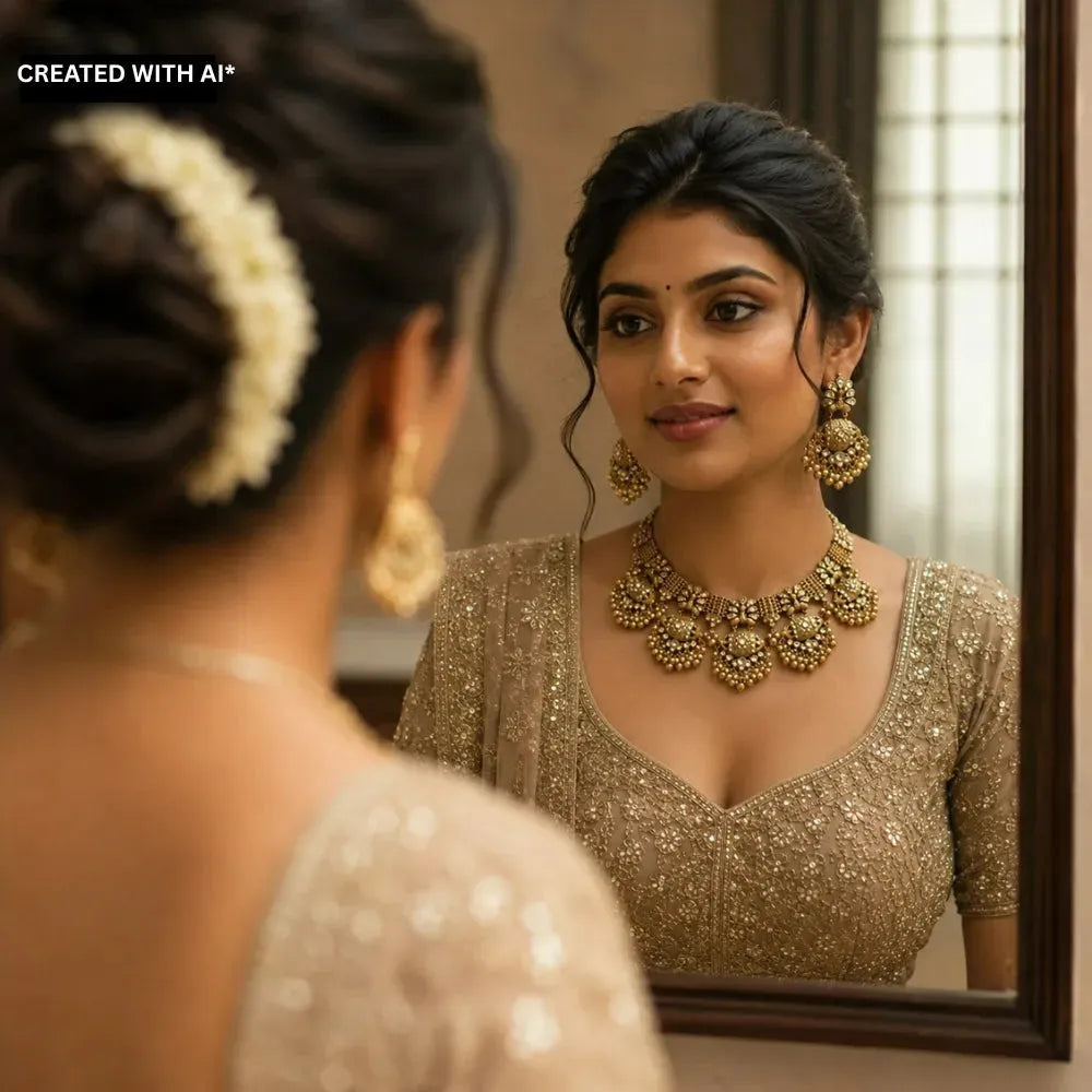 Astha Pearl Polki Necklace