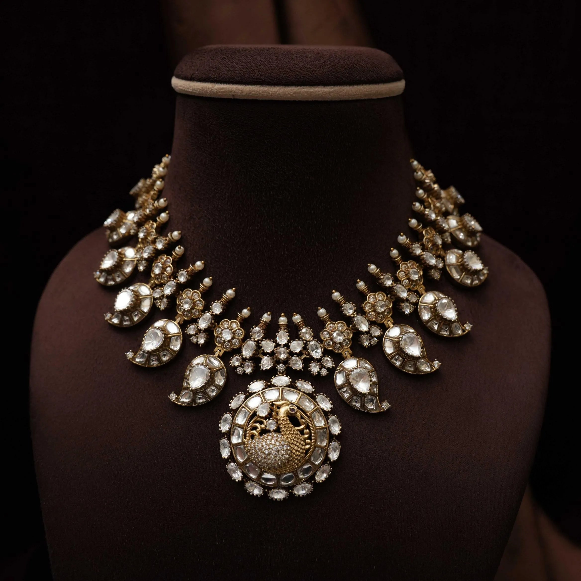 Aurika Victorian Polki Necklace - Short