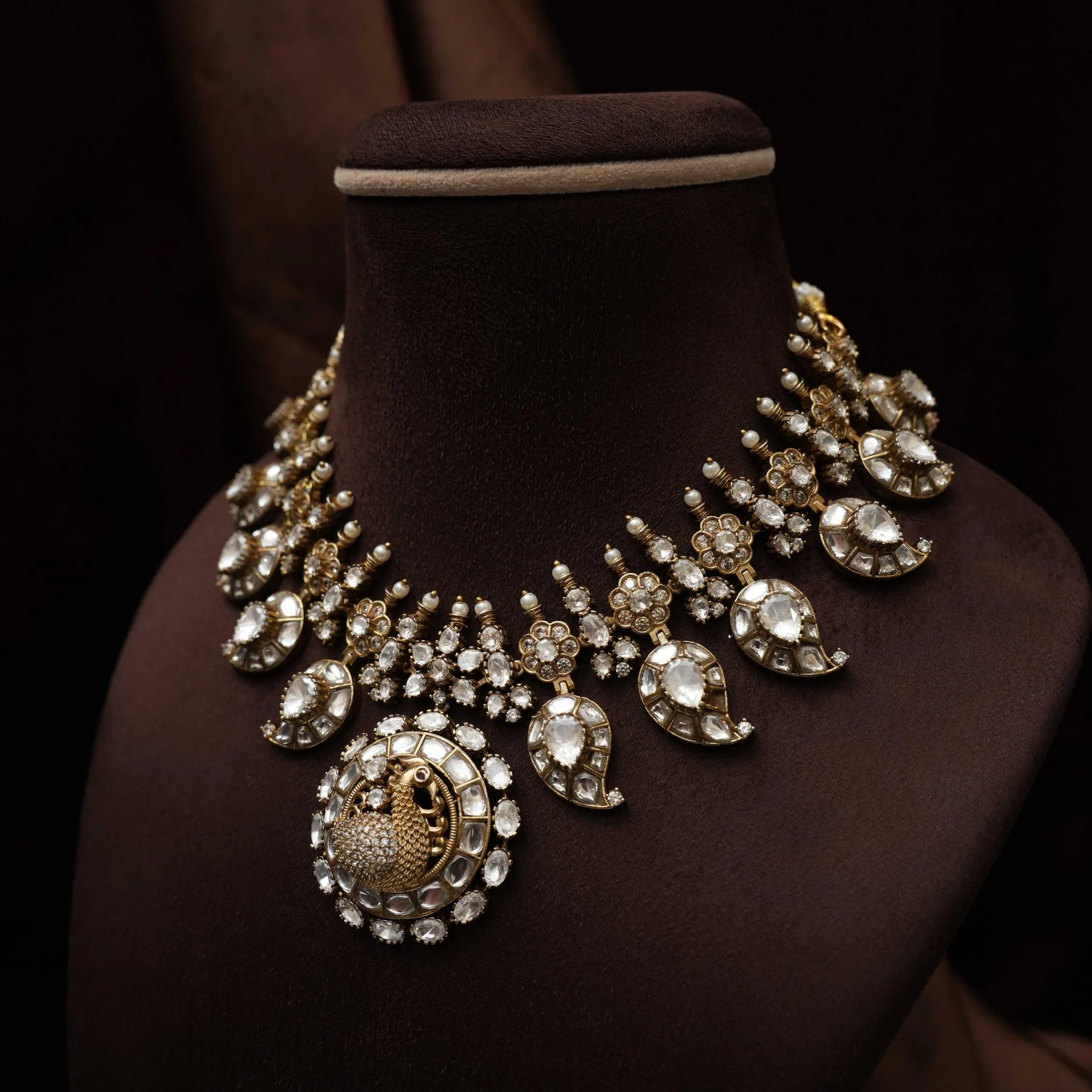 Aurika Victorian Polki Necklace - Short