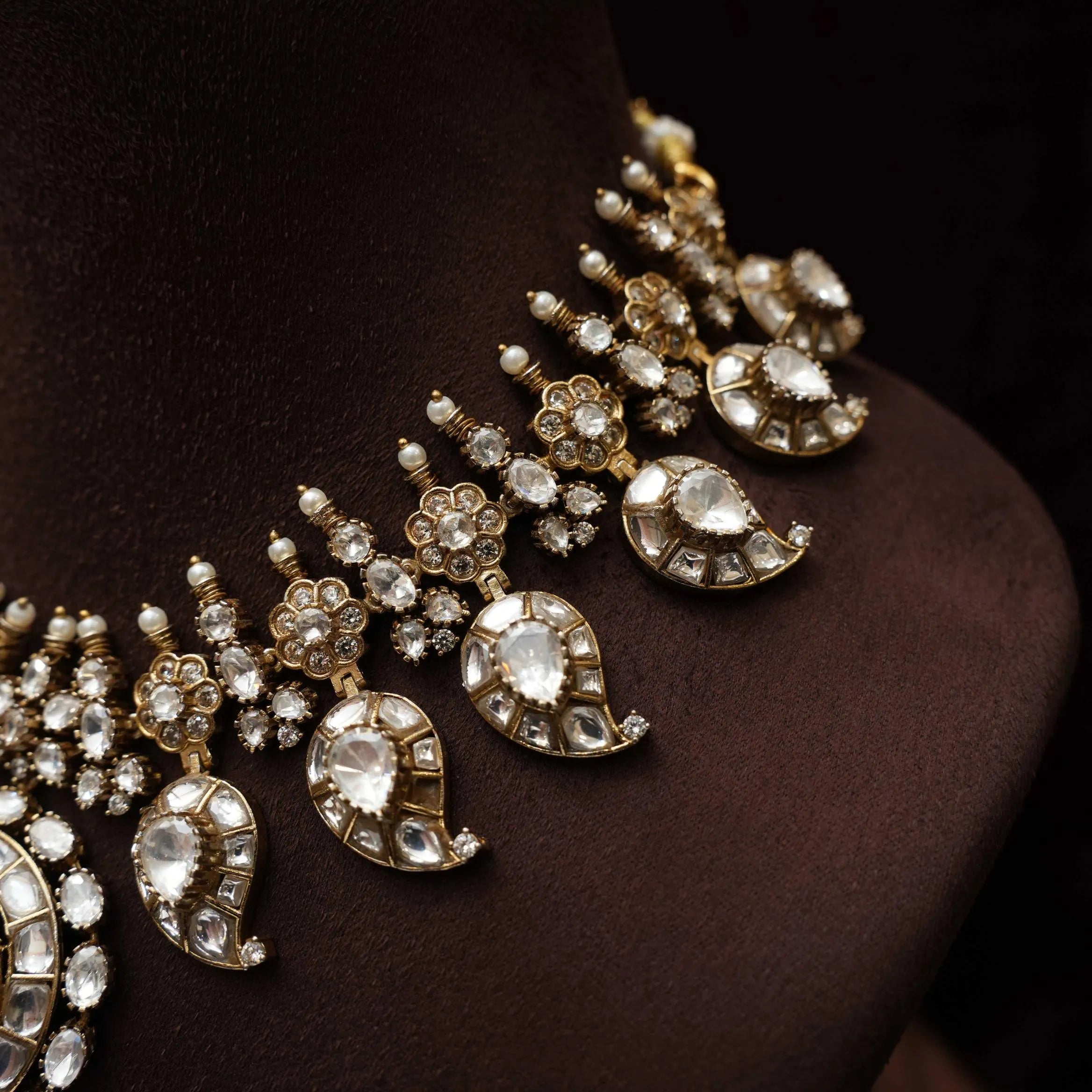 Aurika Victorian Polki Necklace - Short