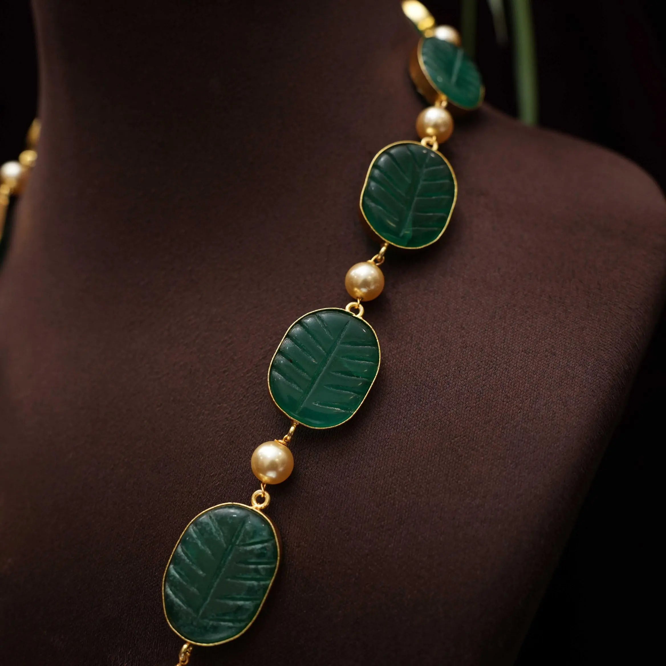 Avleen Polki Necklace - Green