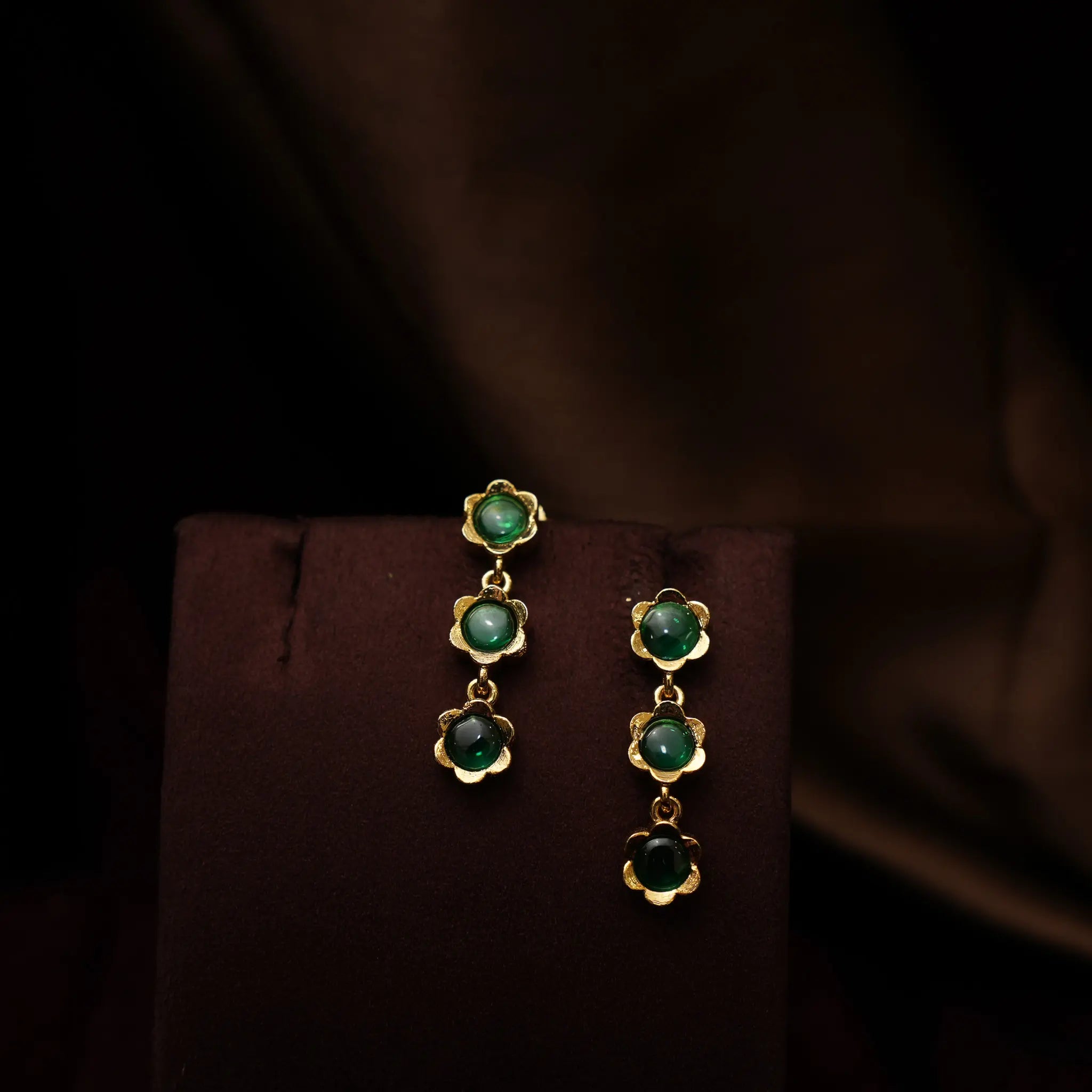 Avyira Antique Minimal Necklace - Green