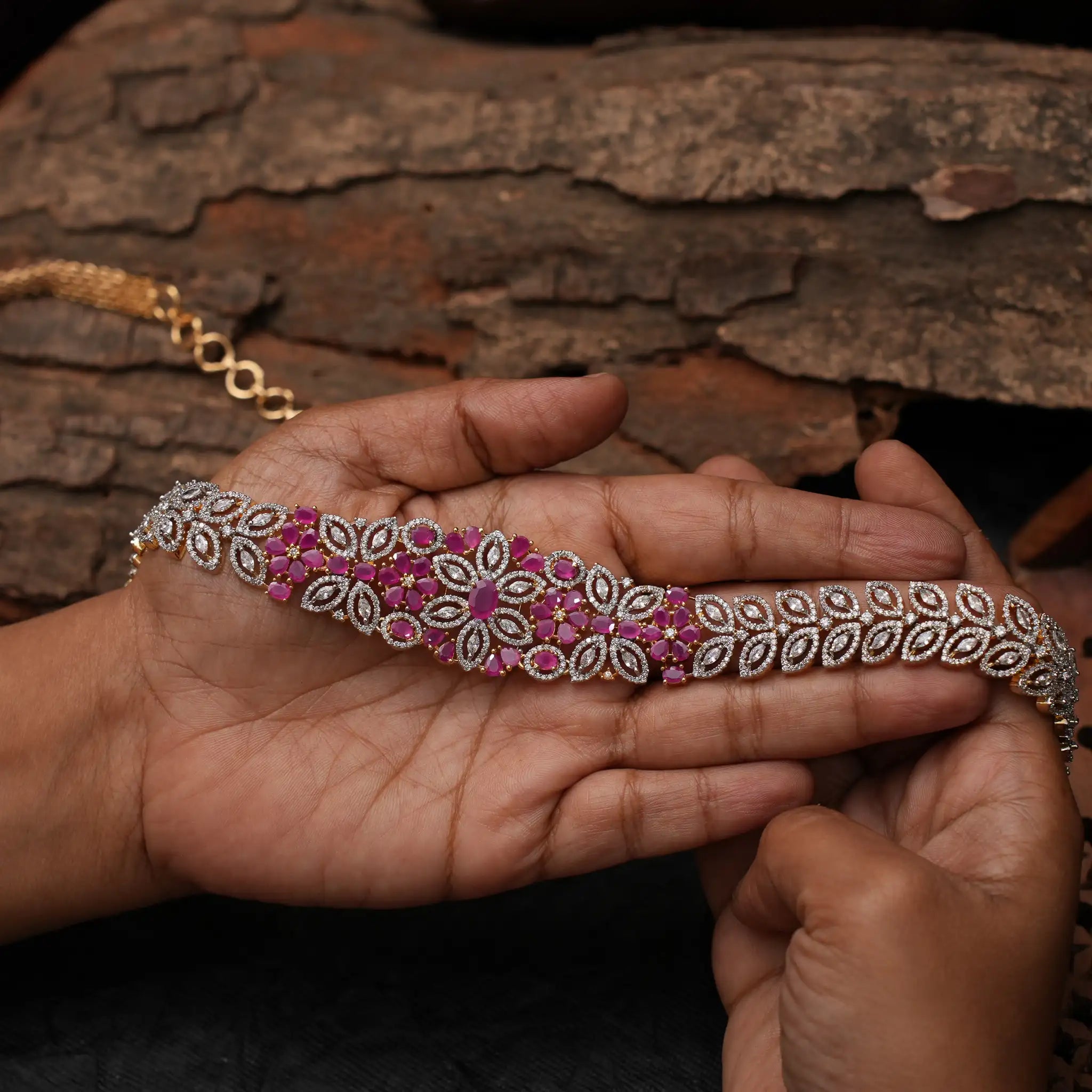 Balini Zircon Hip Belt - Ruby