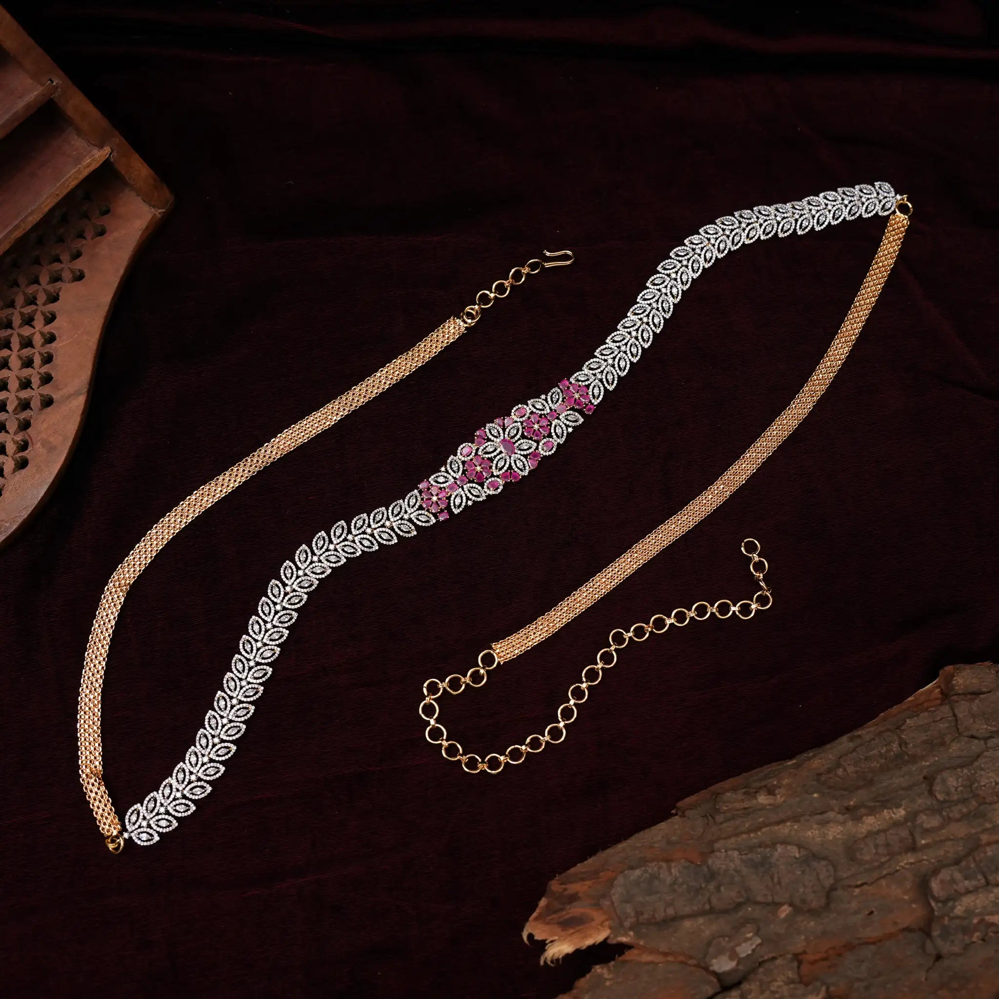 Balini Zircon Hip Belt - Ruby
