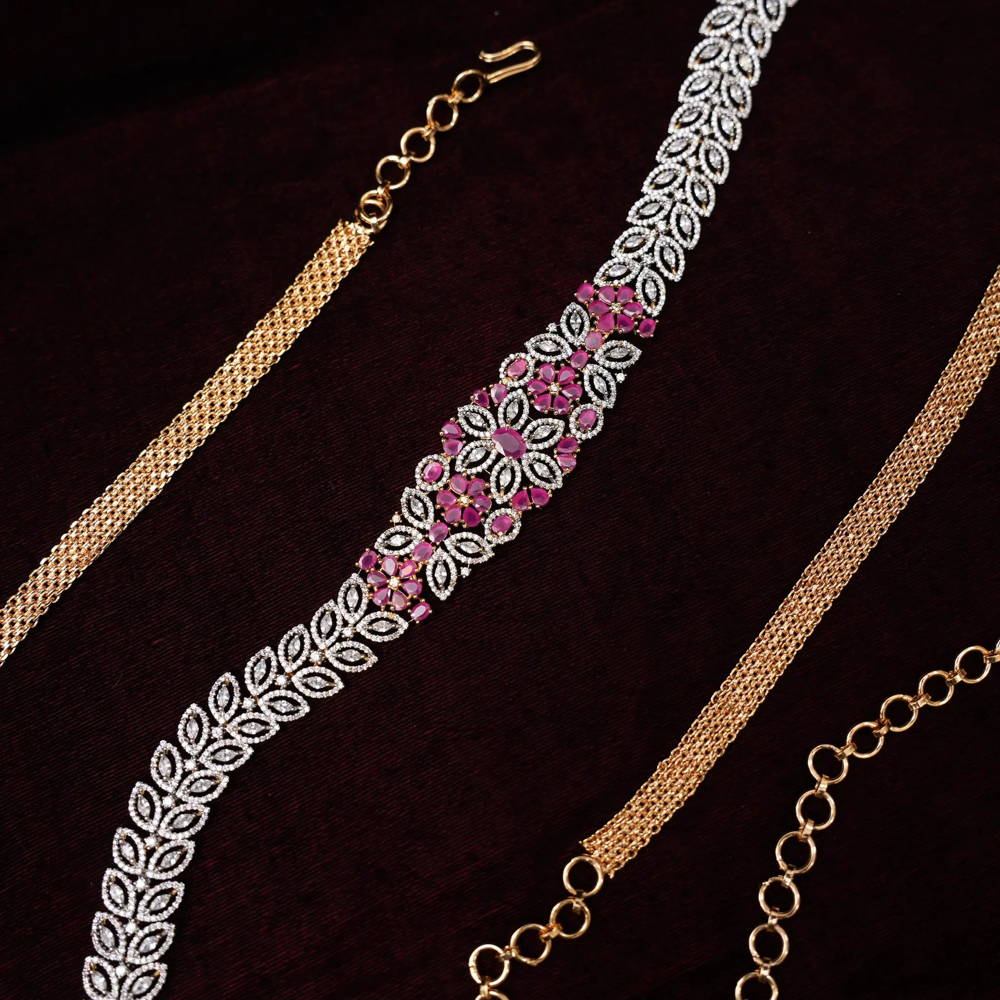 Balini Zircon Hip Belt - Ruby