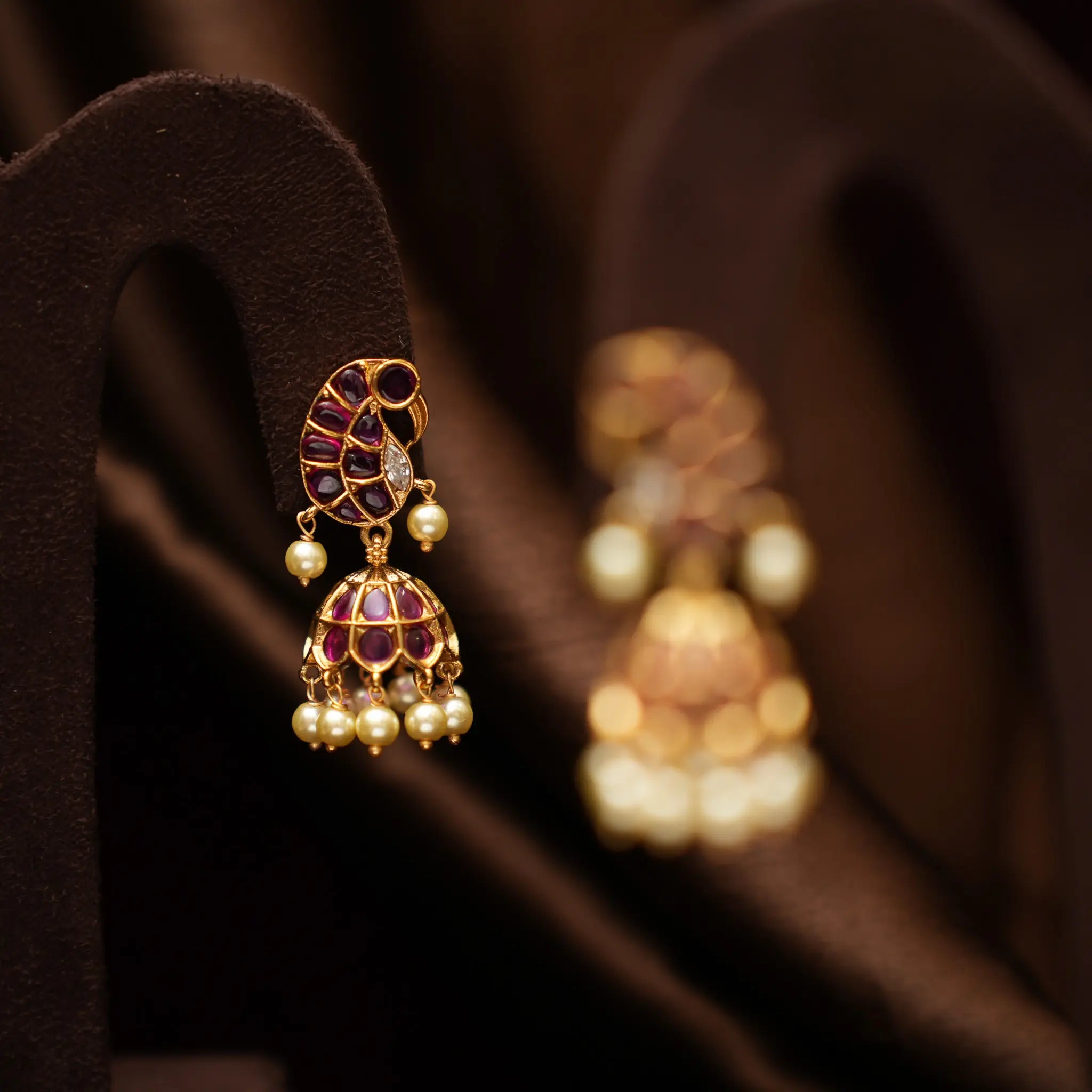 Barkha Antique Jhumka Earrings
