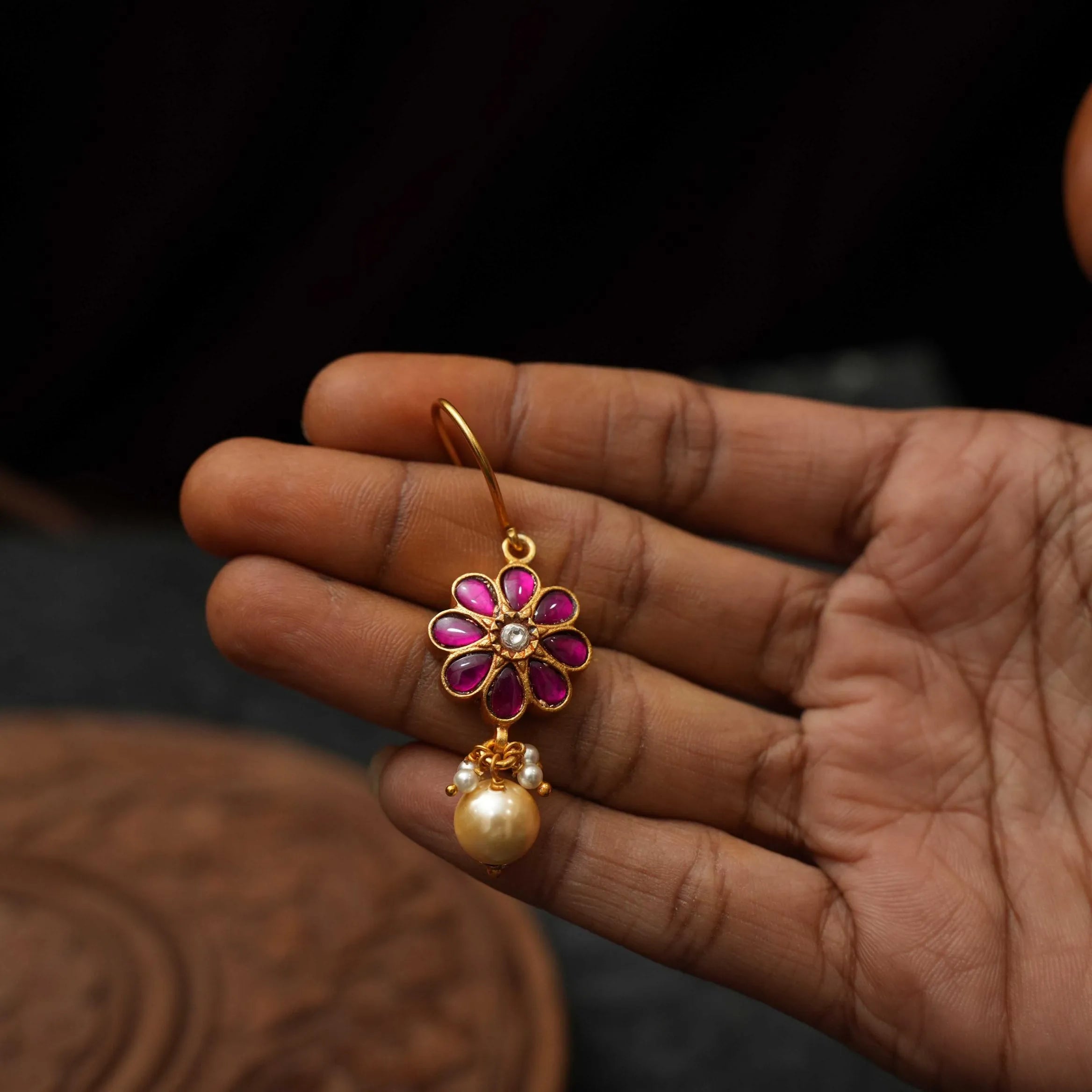 Barkha Silver Hoop Earrings