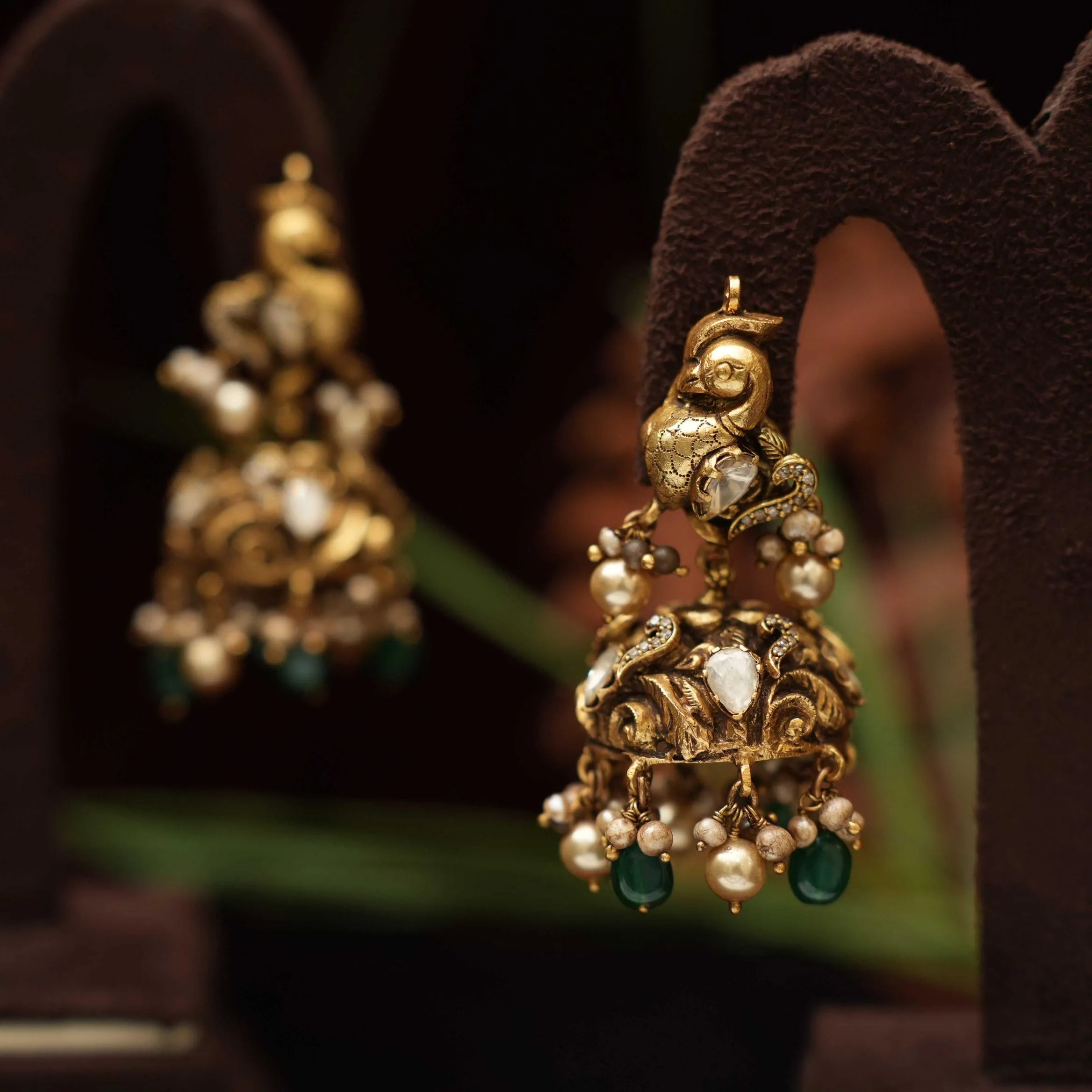 Bavuktha Silver Jhumka Earrings - Annam