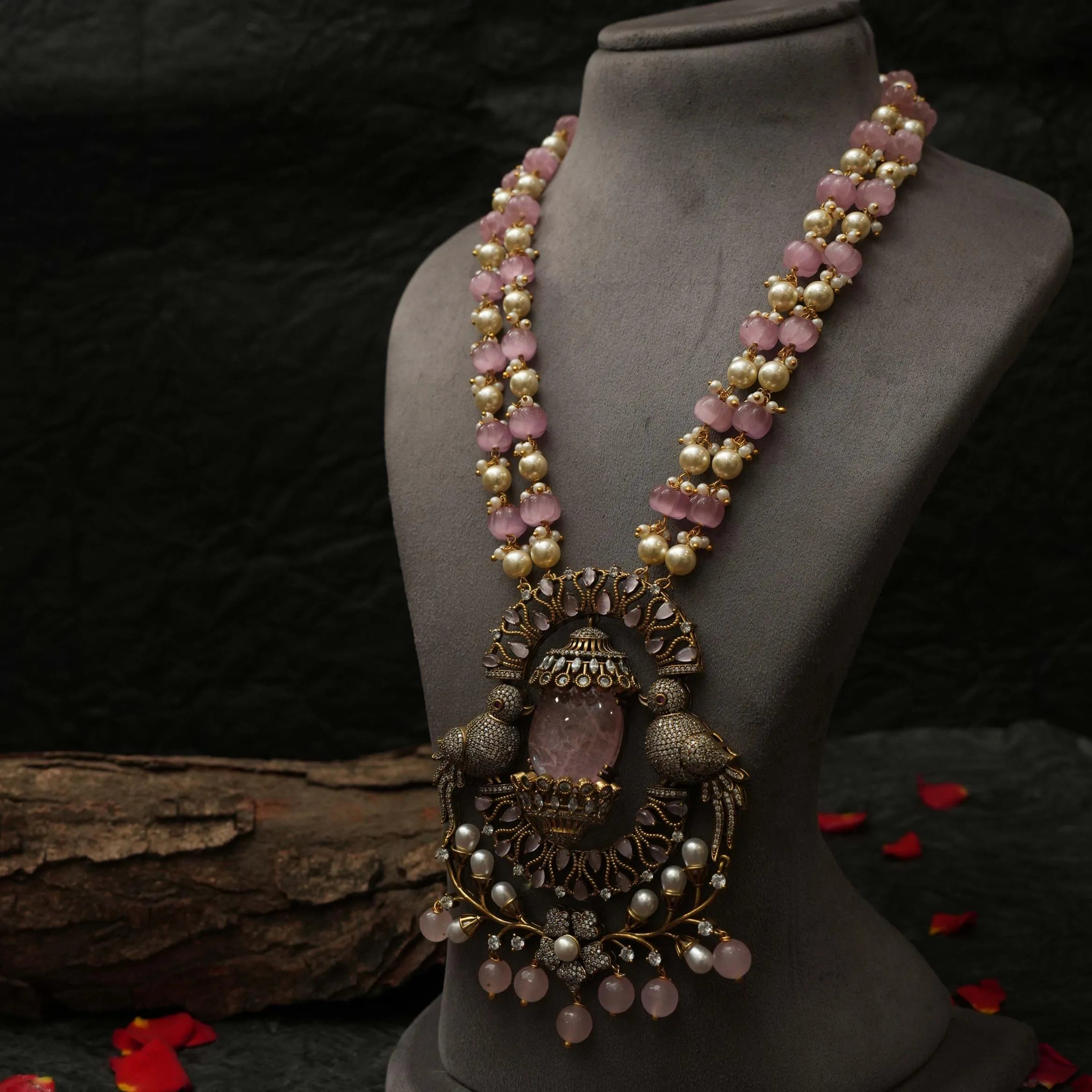 Binu Victorian Polki Necklace - Rimli Boutique