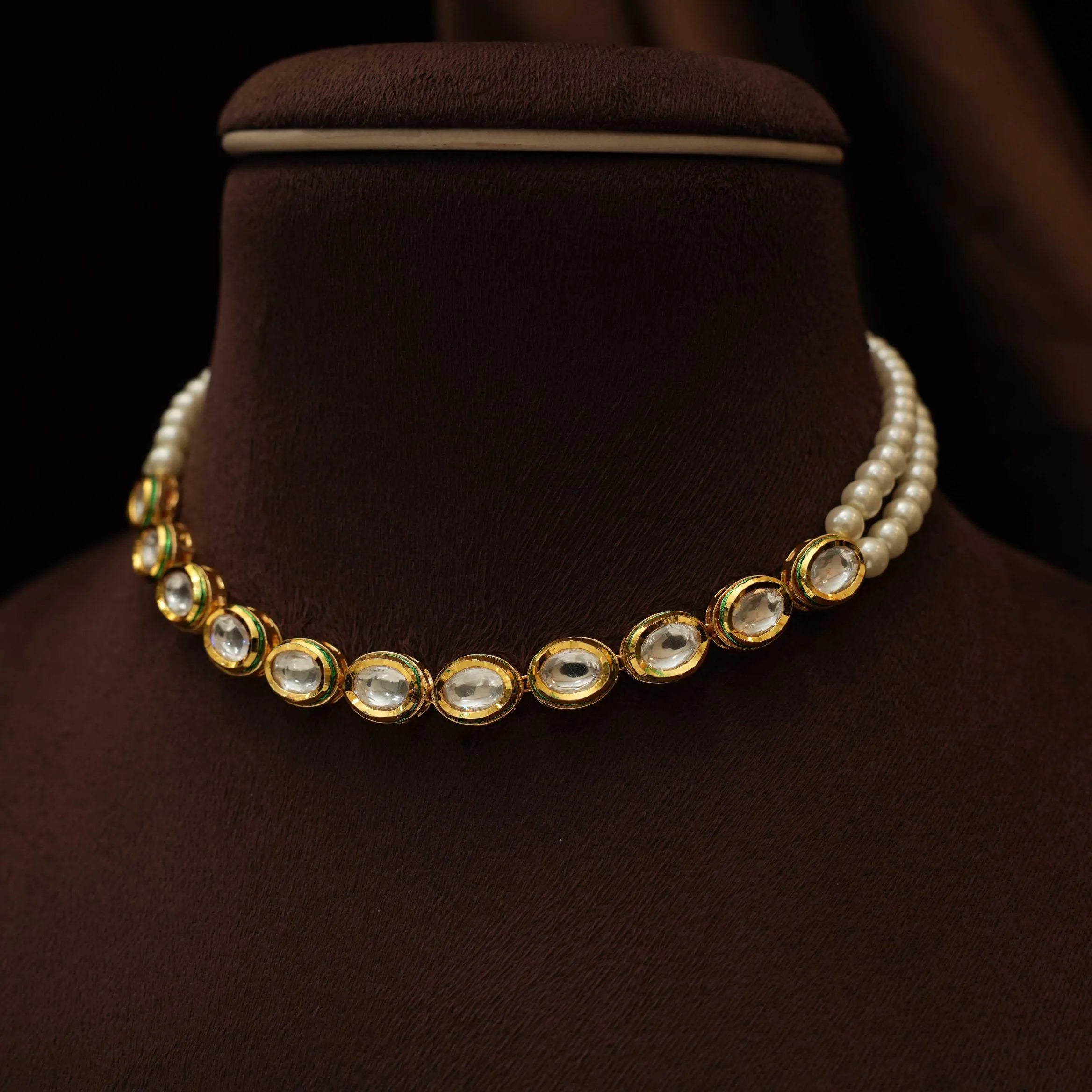 Beena Kundan Choker - Oval