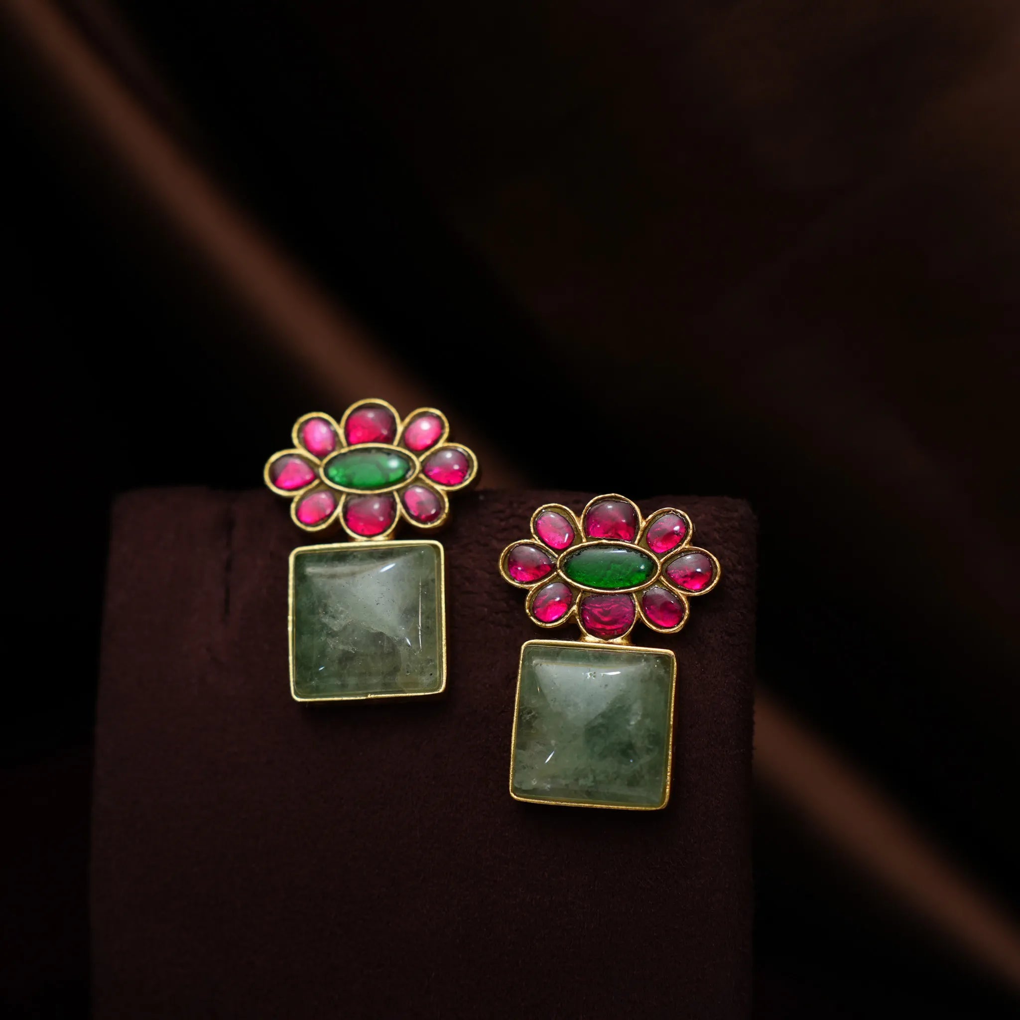 Bhavya Polki Choker - Green