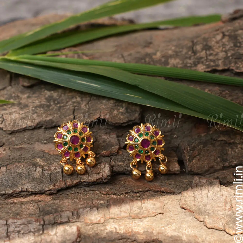 Bhavya Silver Ear Stud