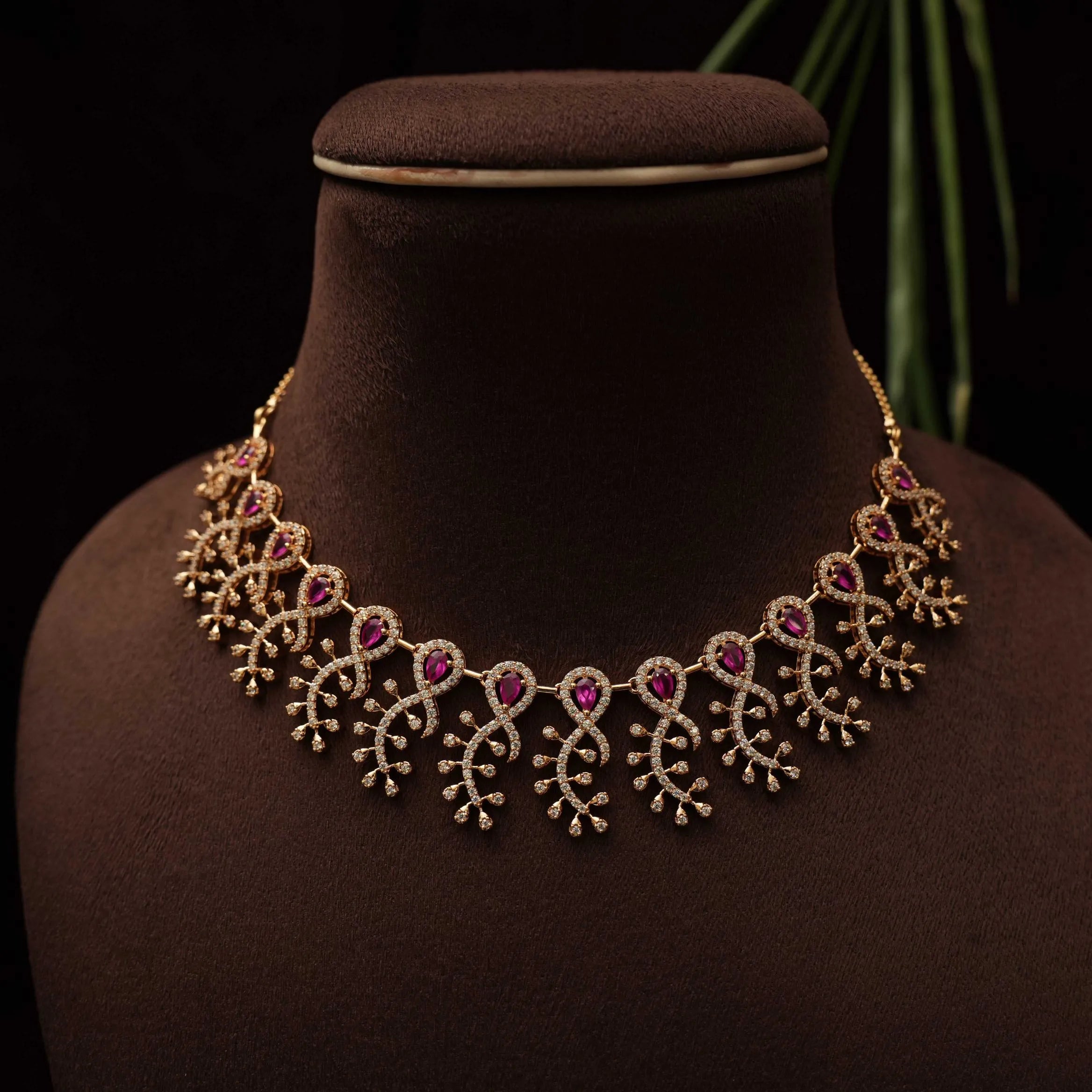 Bhuvika Zircon Necklace