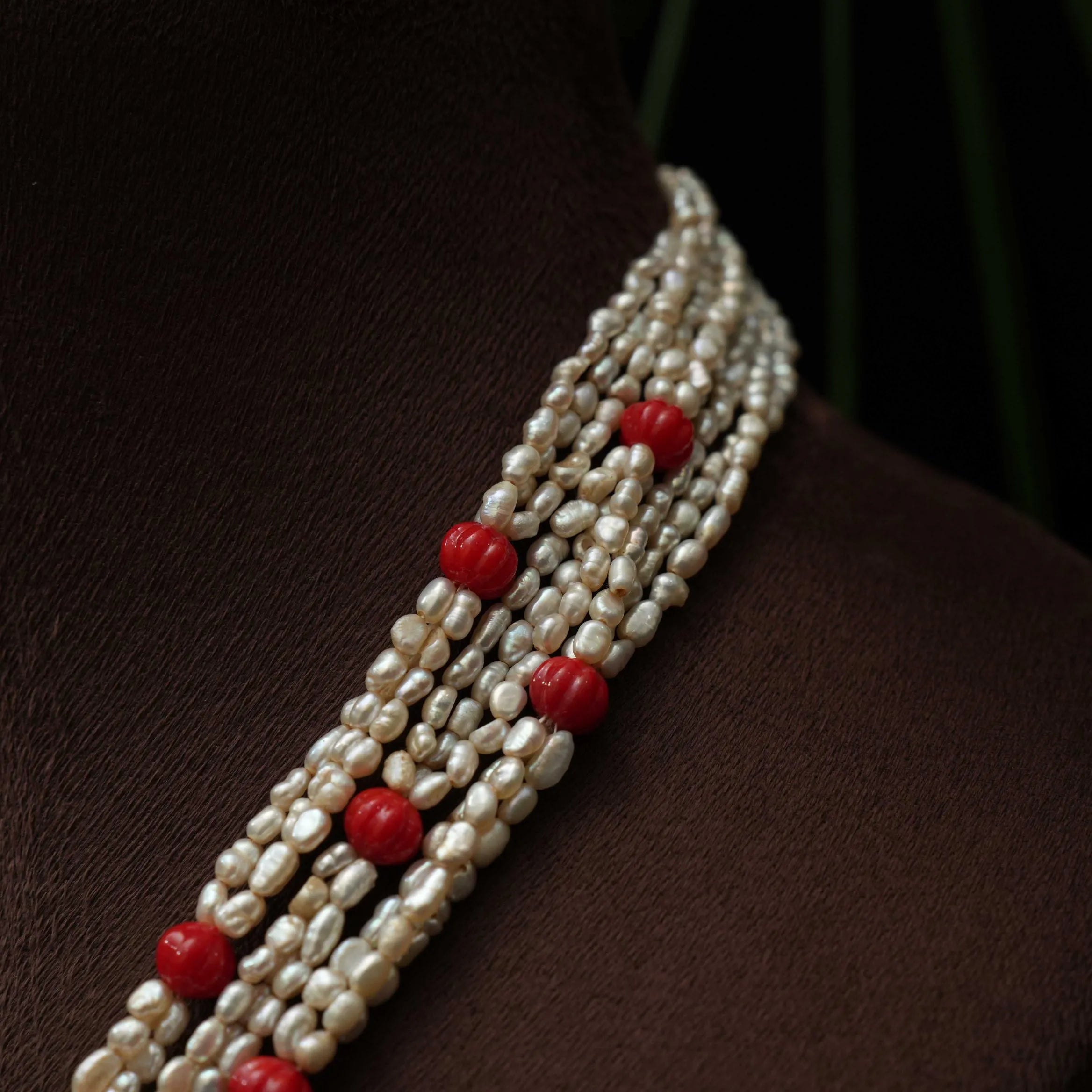 Bimala Silver Beaded Necklace