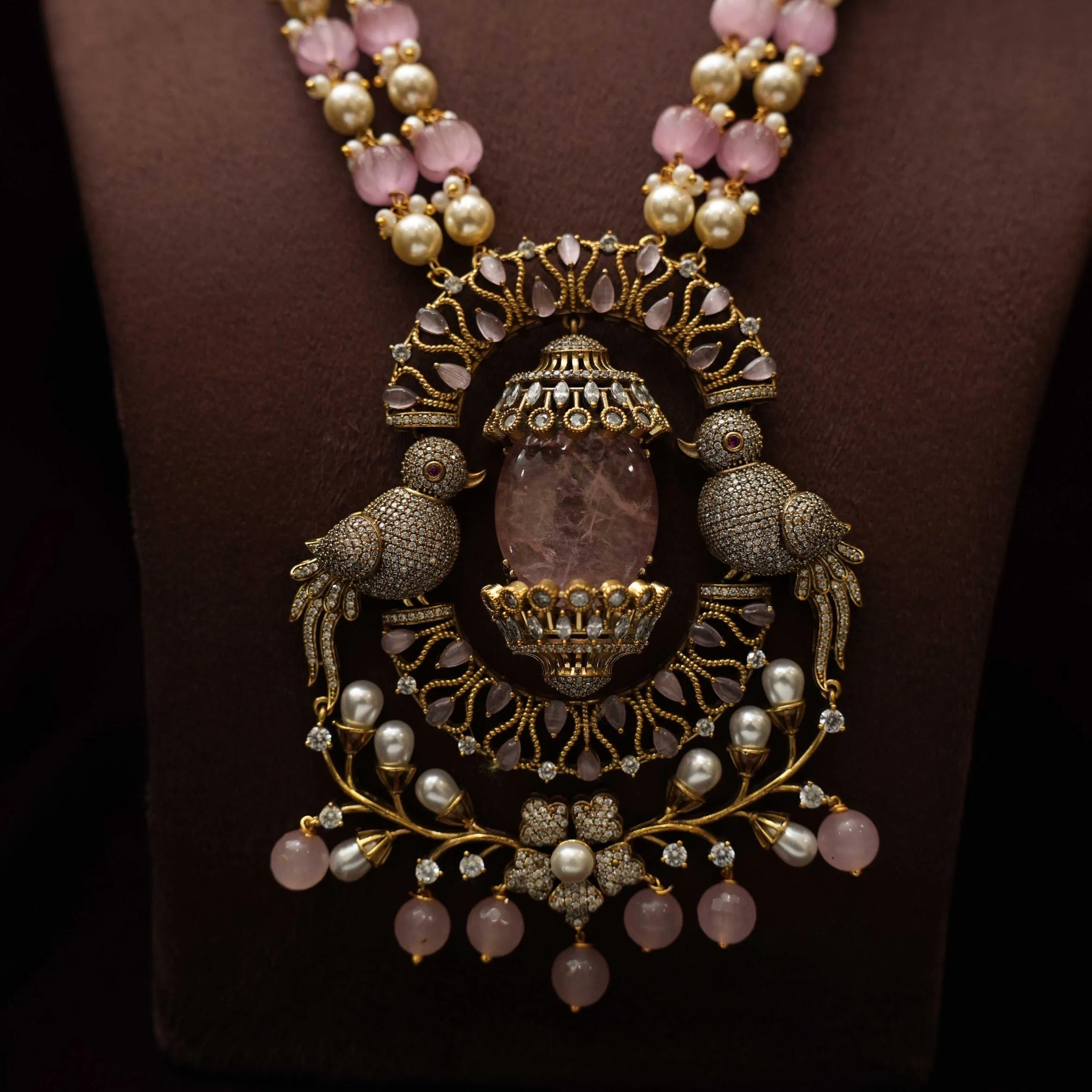 Binu Victorian Polki Necklace - Rimli Boutique