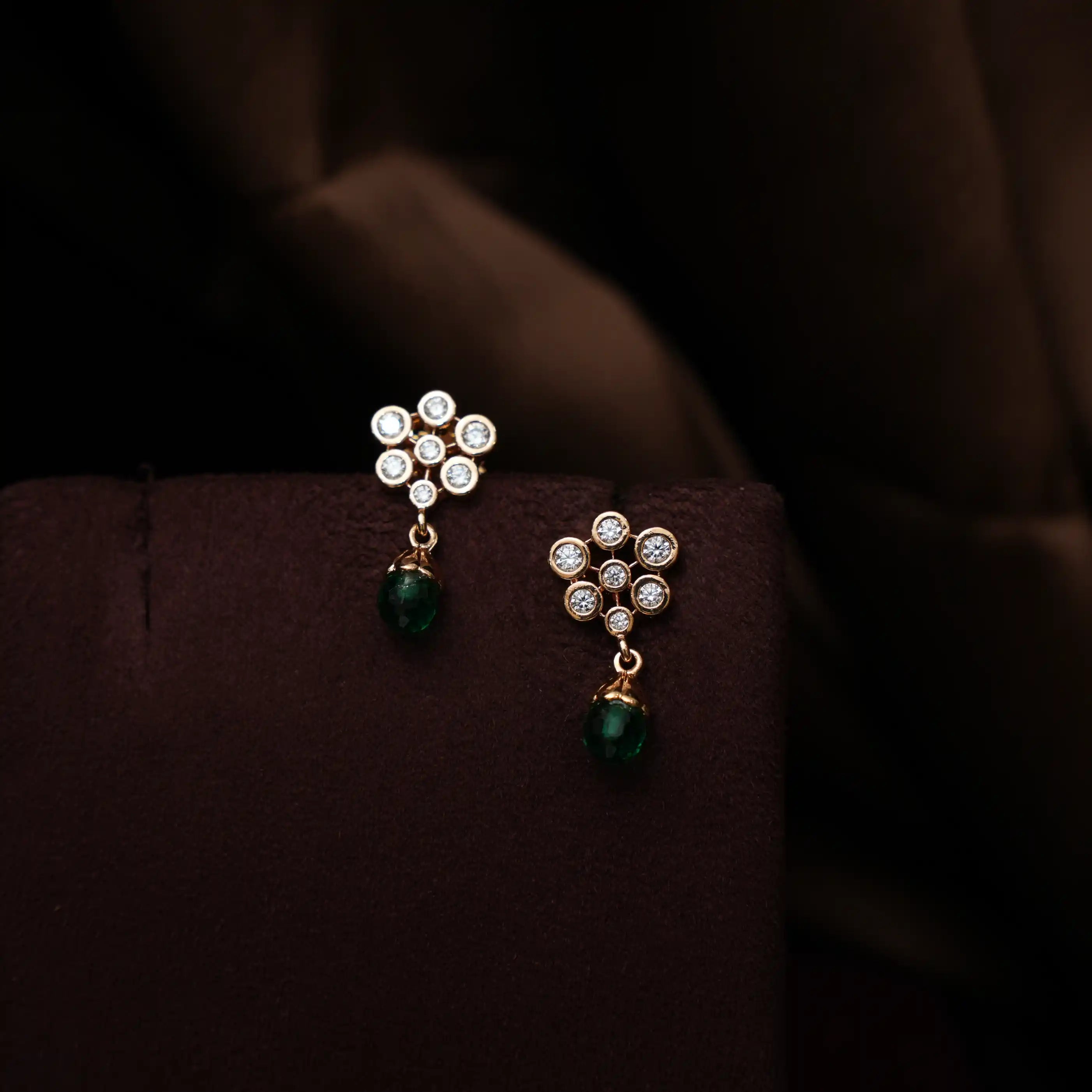 Briar Zircon Necklace - Green