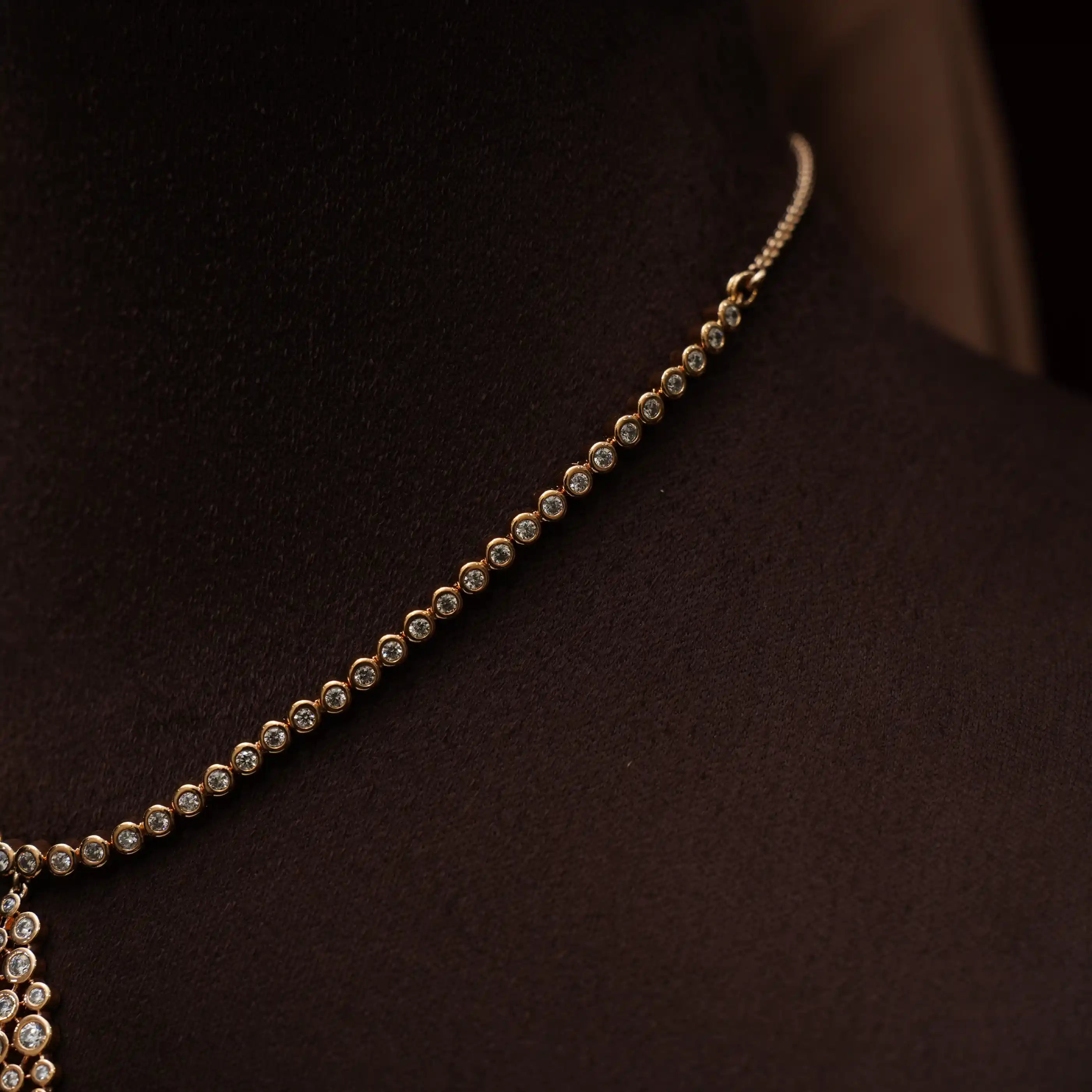Briar Zircon Necklace - Red