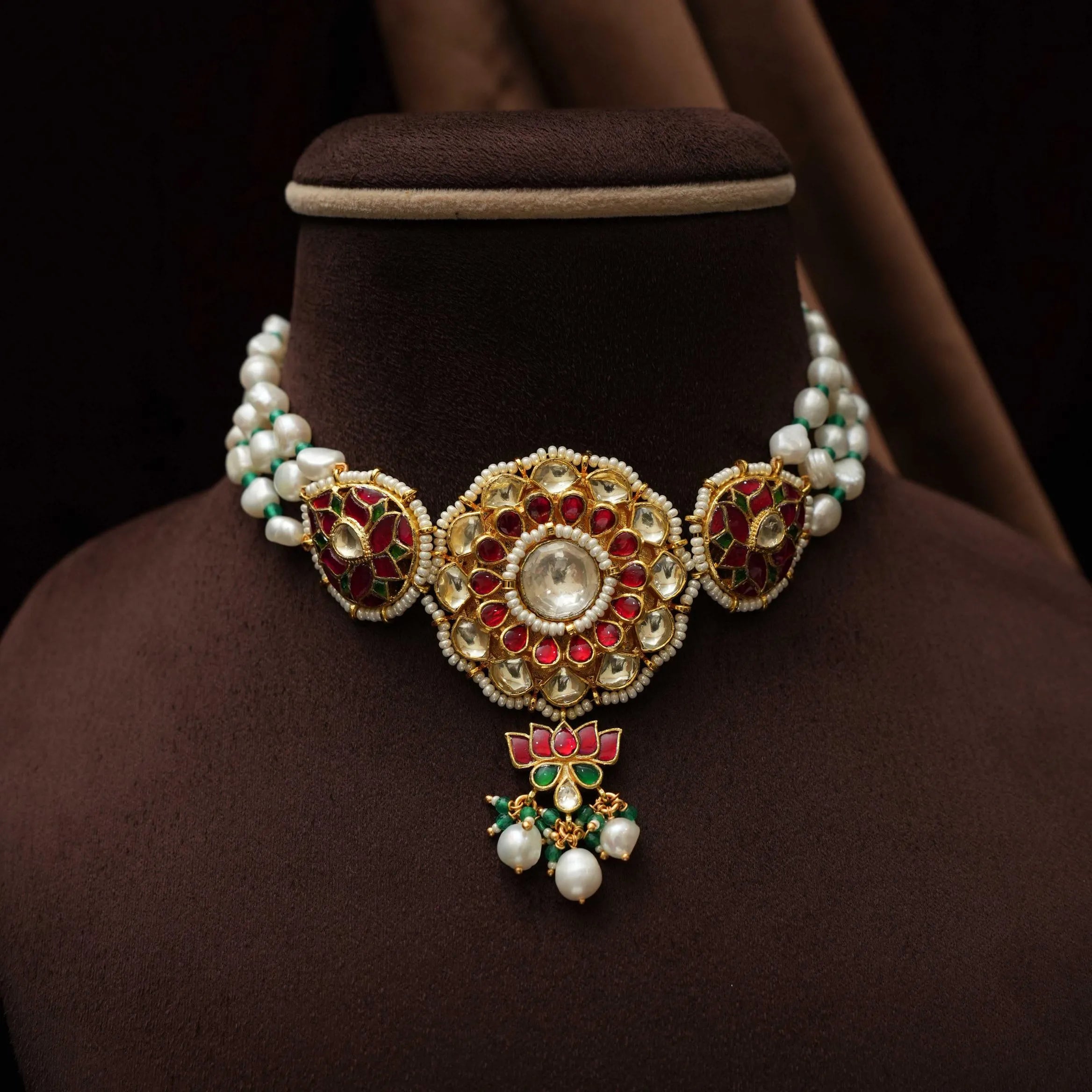 Brimsley Beaded Polki Choker