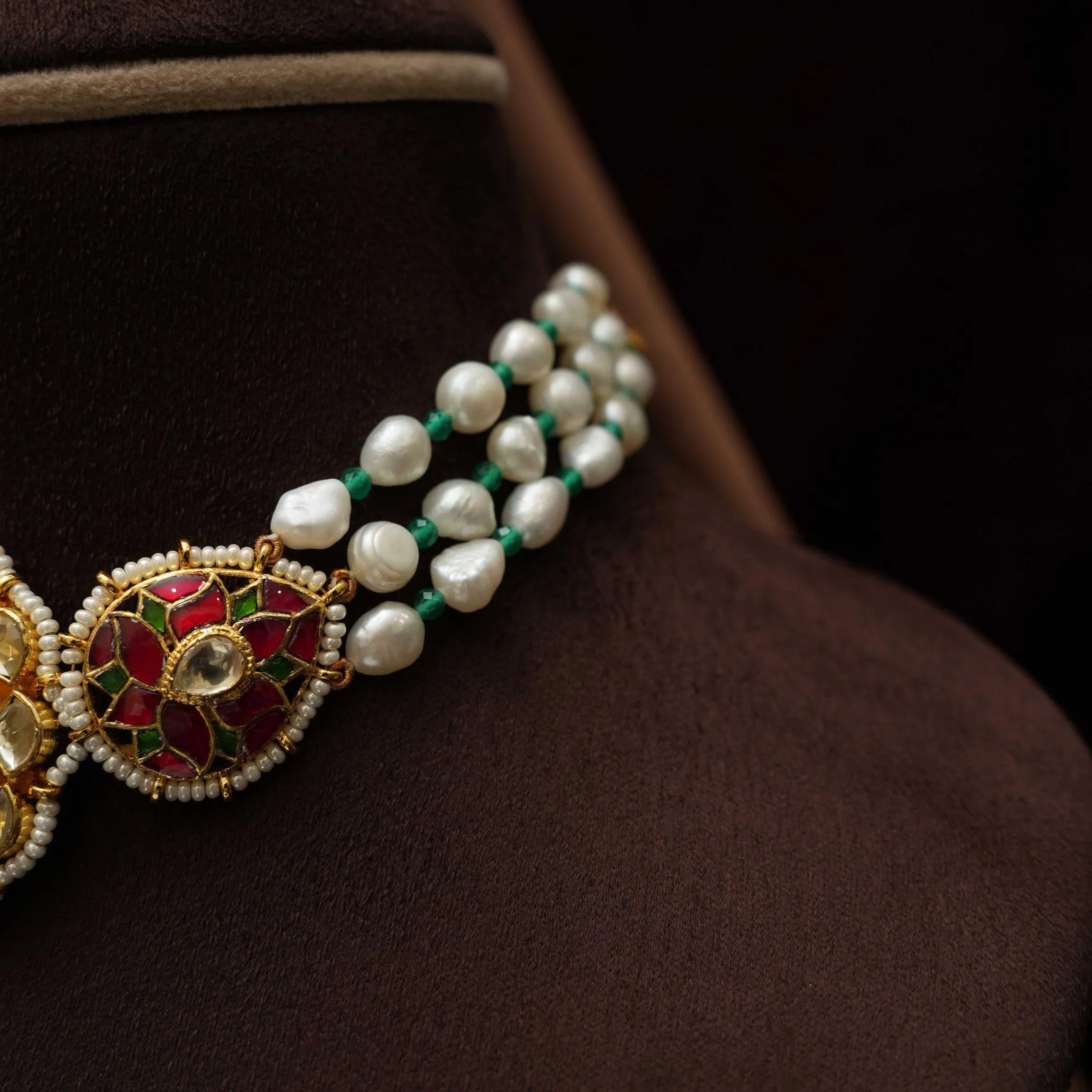 Brimsley Beaded Polki Choker