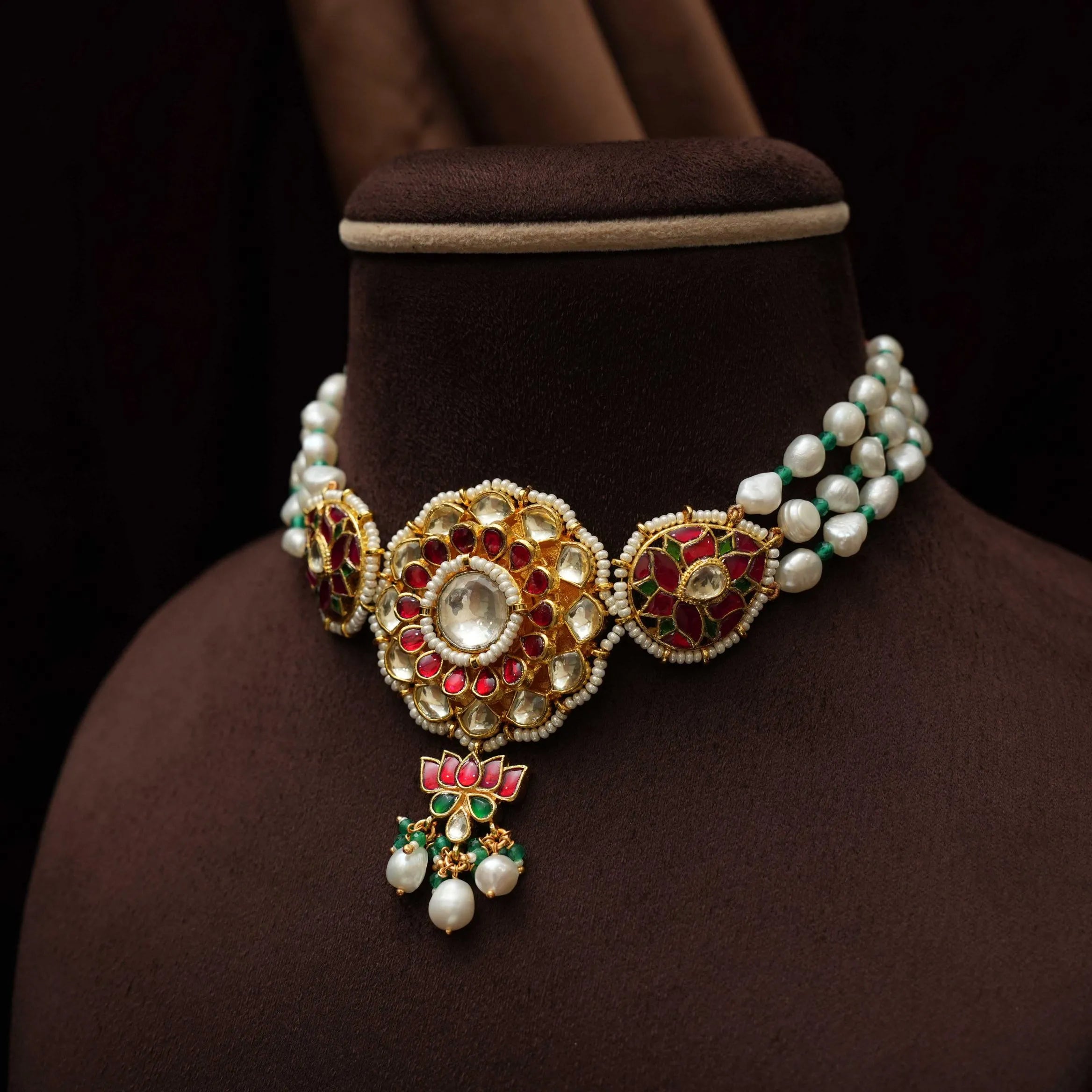 Brimsley Beaded Polki Choker