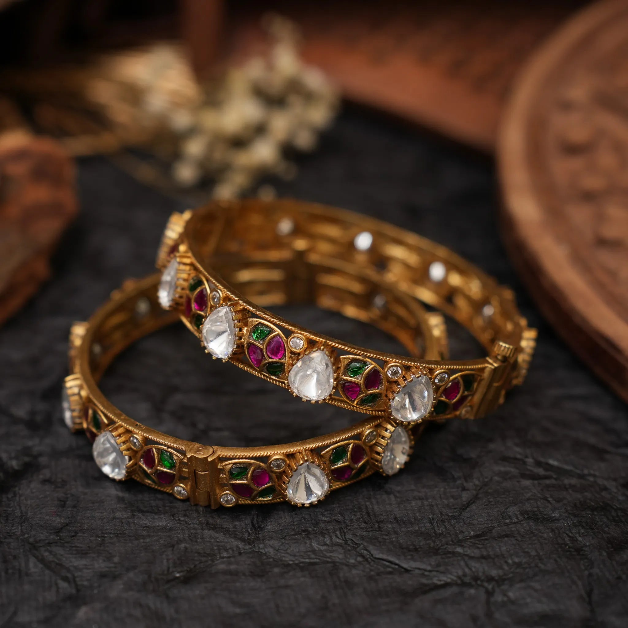 Brithika Polki Bangles