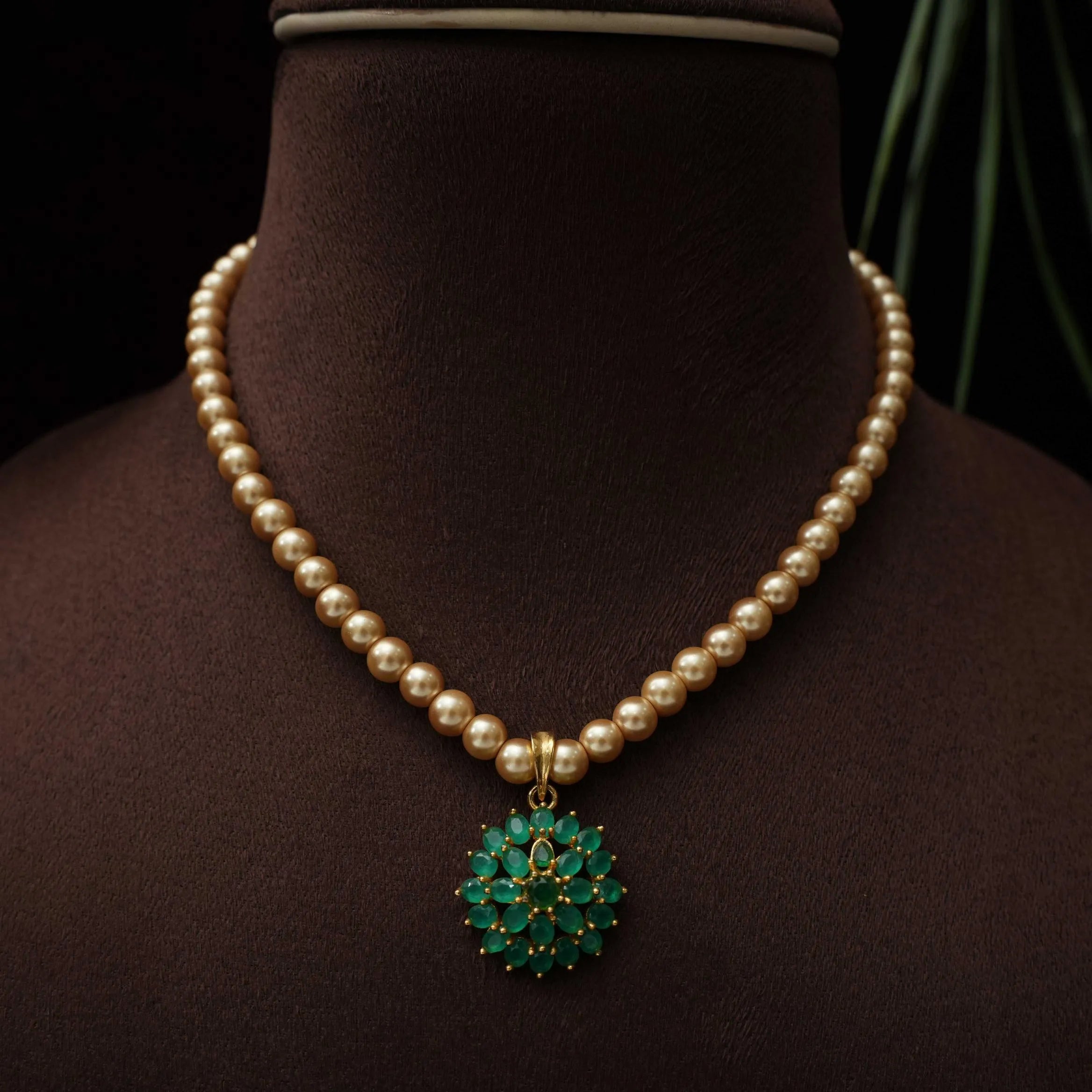 Caitri Beaded Zircon Necklace