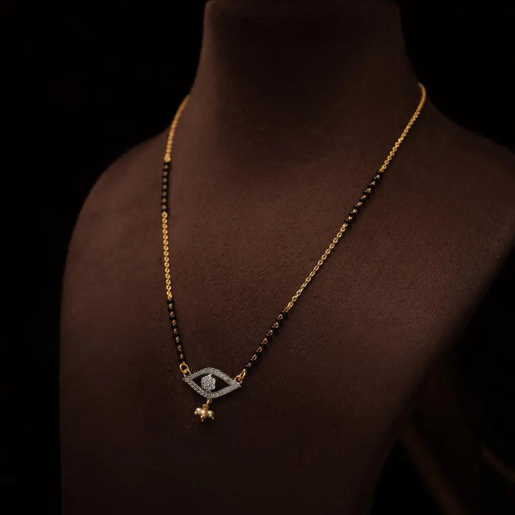 Camaksi Silver Mangalsutra Chain