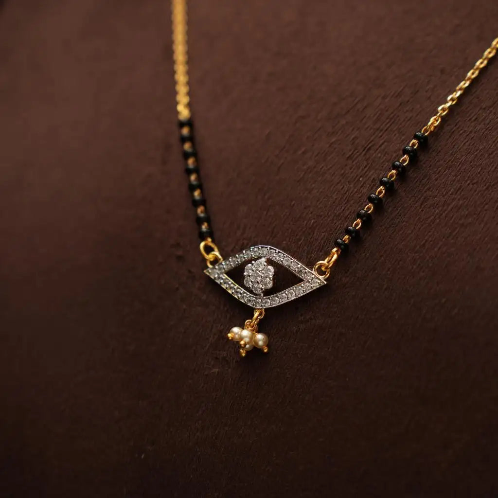 Camaksi Silver Mangalsutra Chain