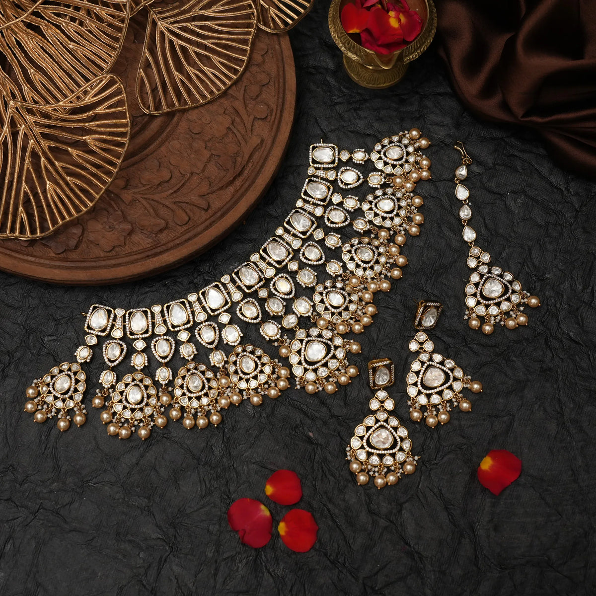 Canisa Statement Polki Necklace