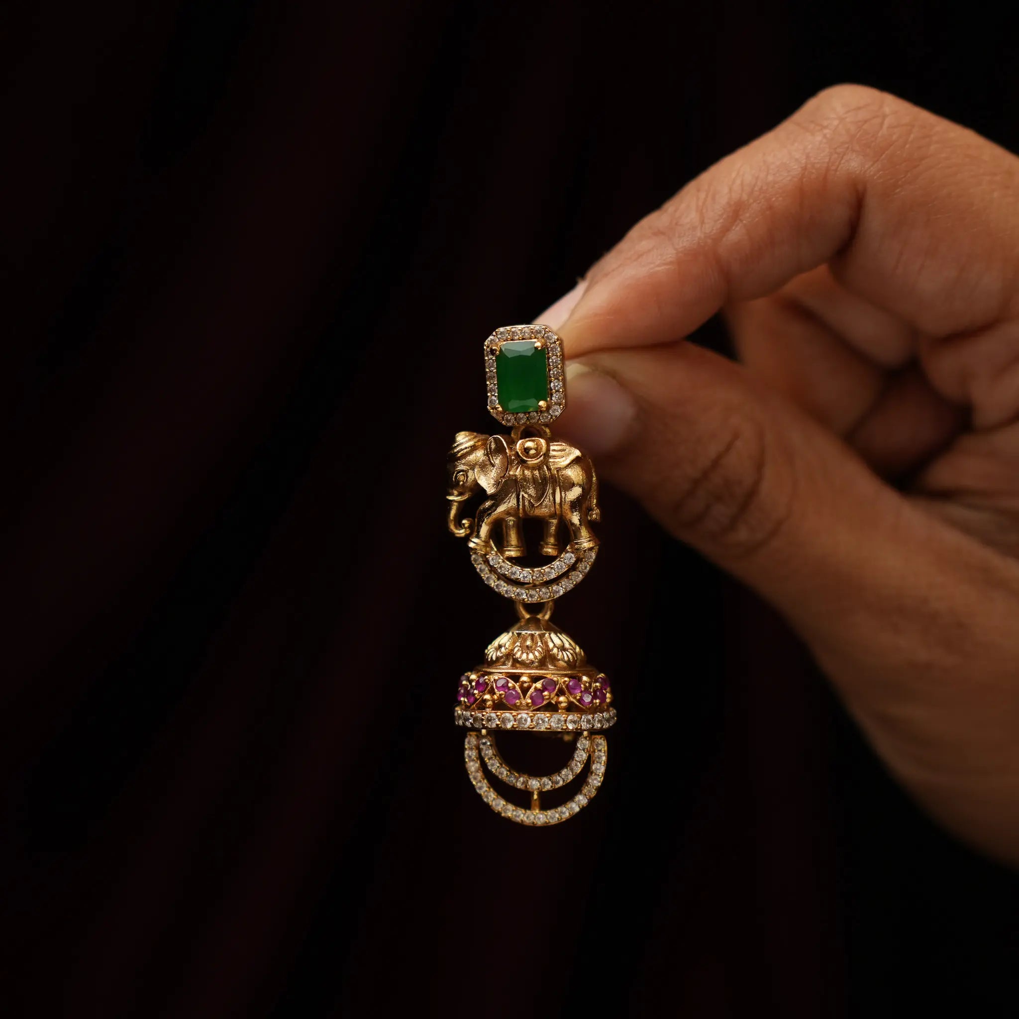 Chandika Antique Jhumka Earrings