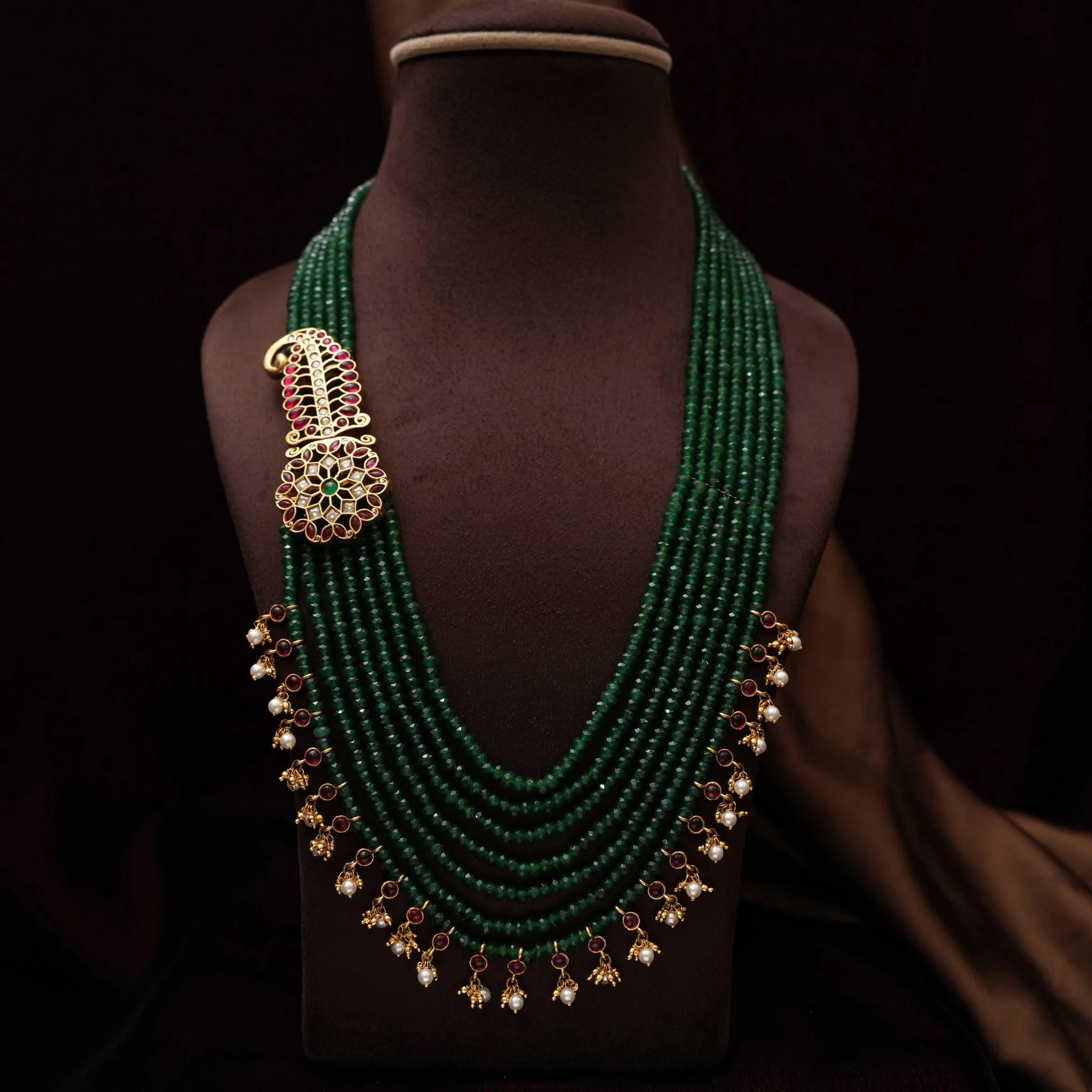 Chandra Polki Beaded Necklace
