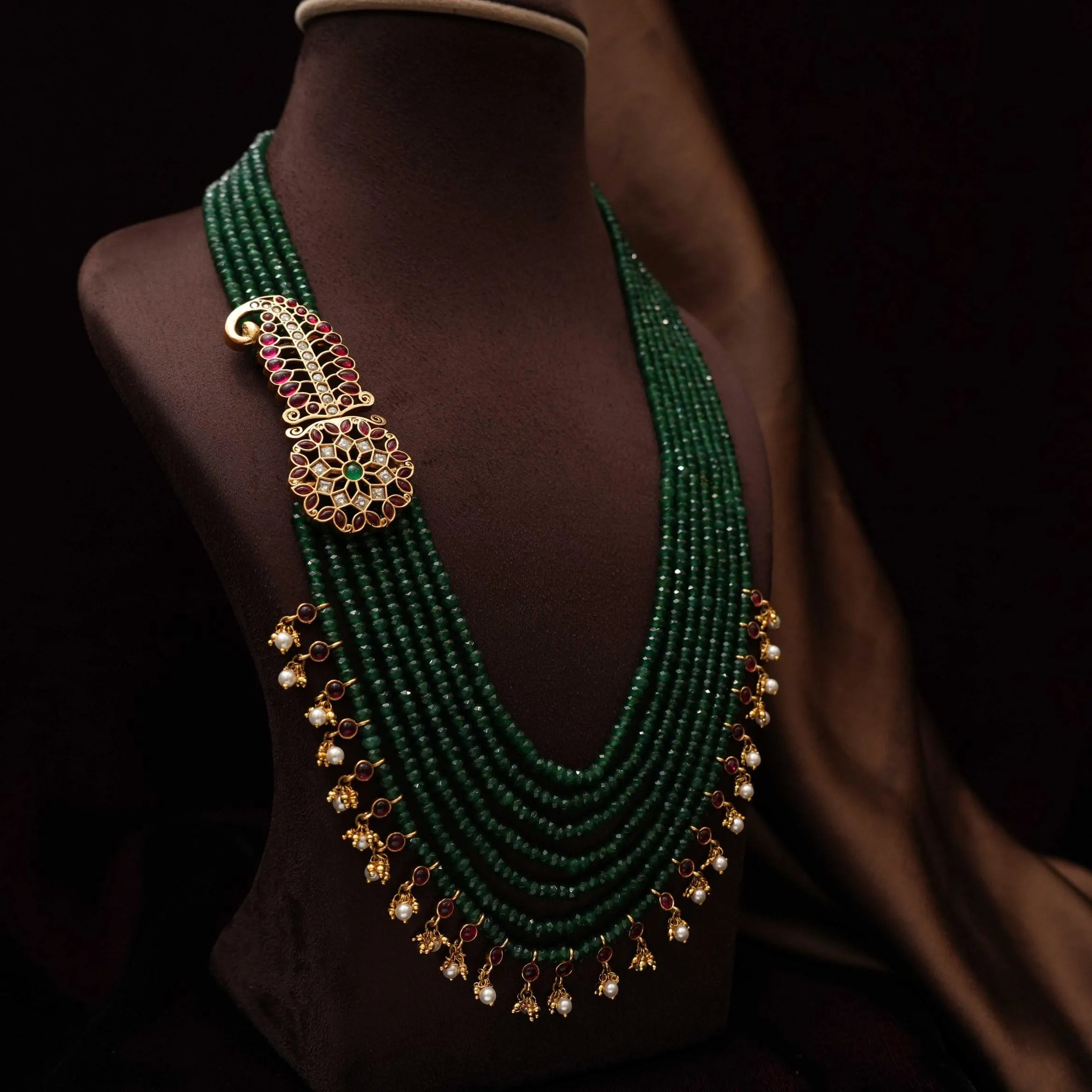 Chandra Polki Beaded Necklace