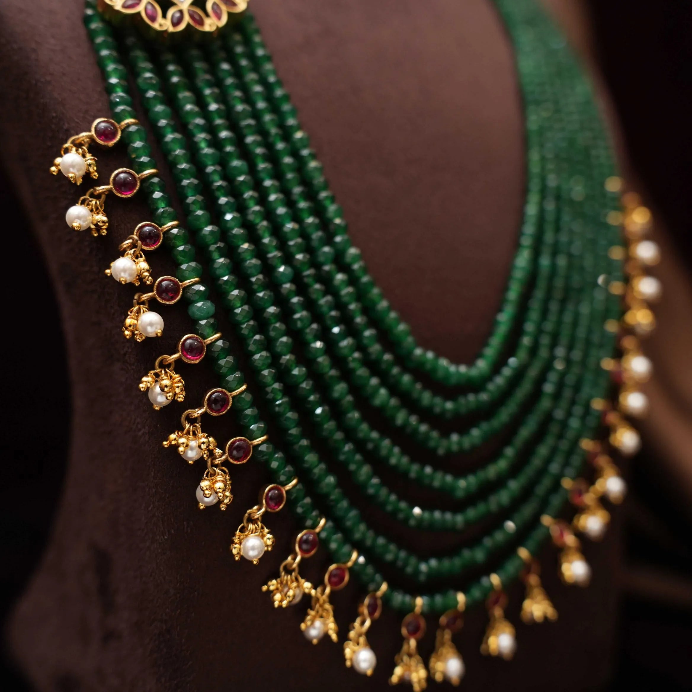 Chandra Polki Beaded Necklace
