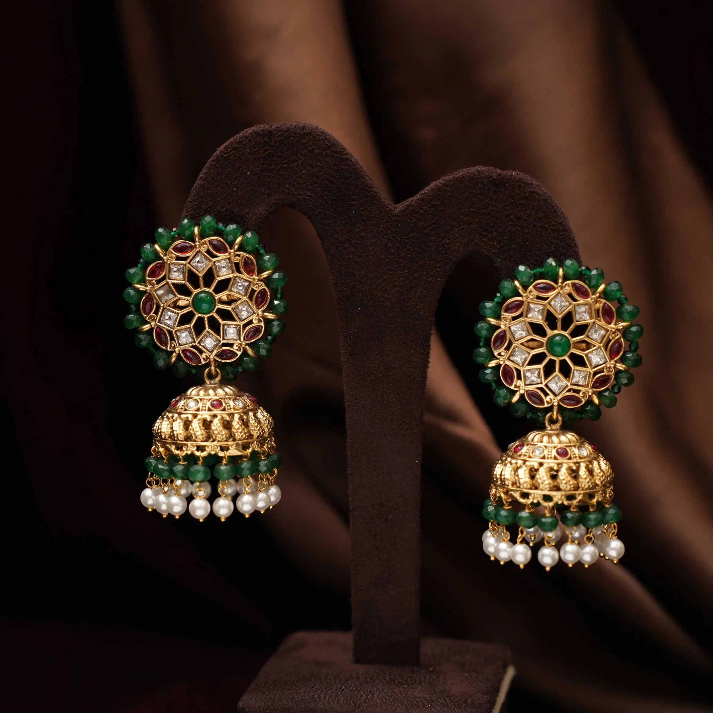 Chandra Polki Beaded Necklace