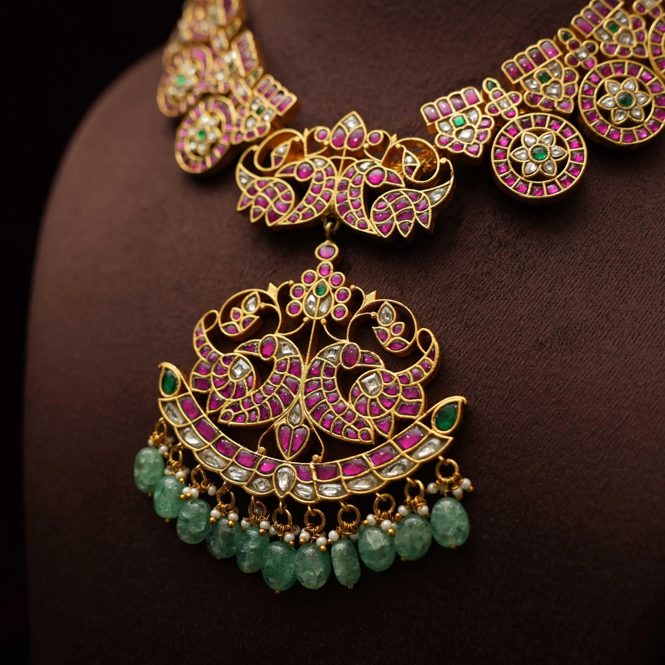 Charak Jadau Polki Necklace - Rimli Boutique