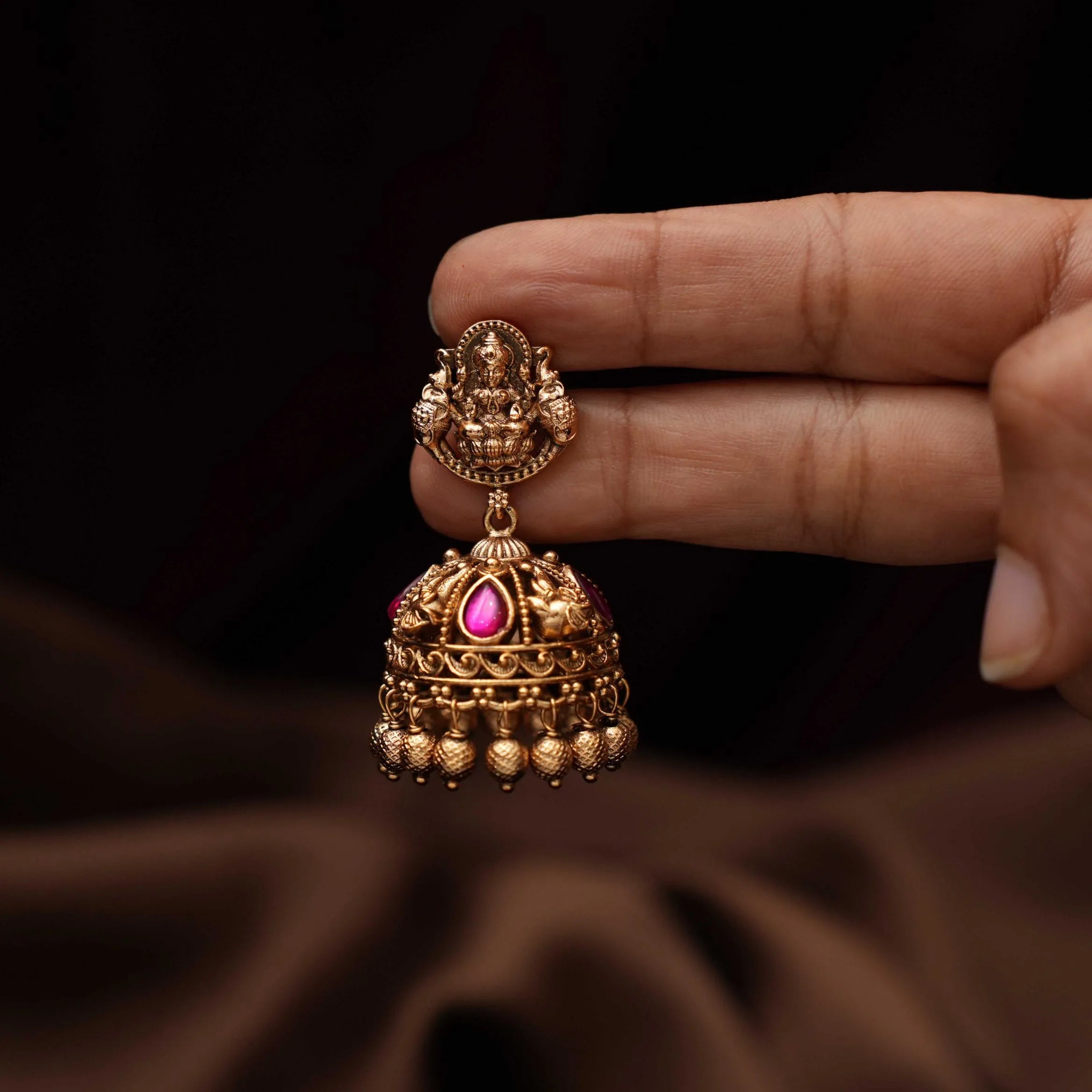 Chayan Antique Jhumka Earrings