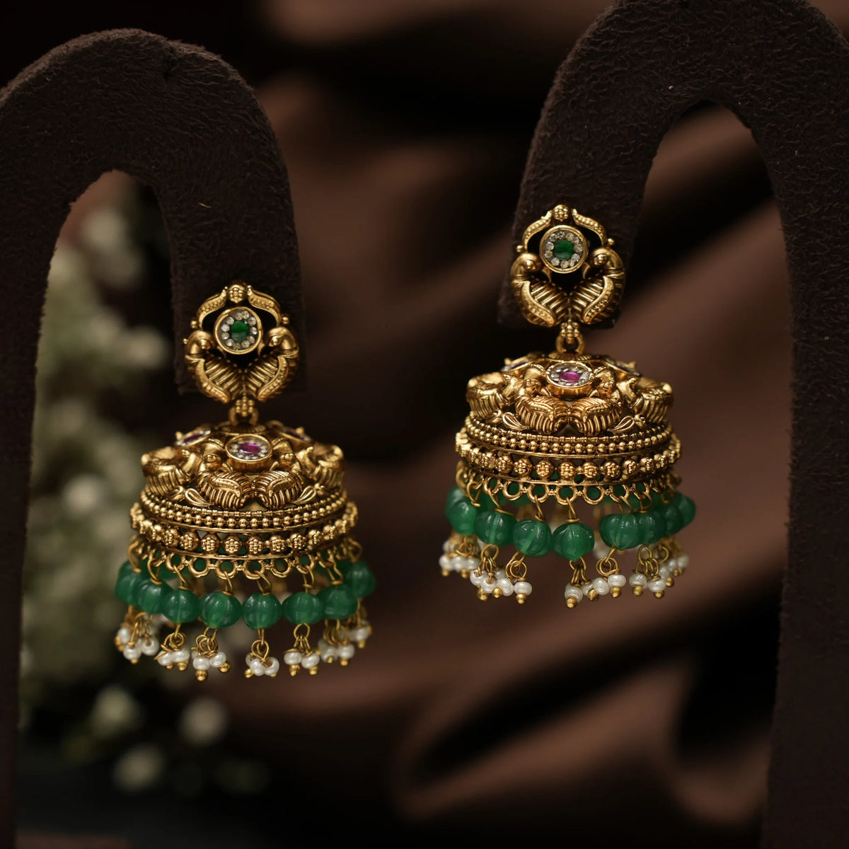 Chintra Antique Jhumka Earrings