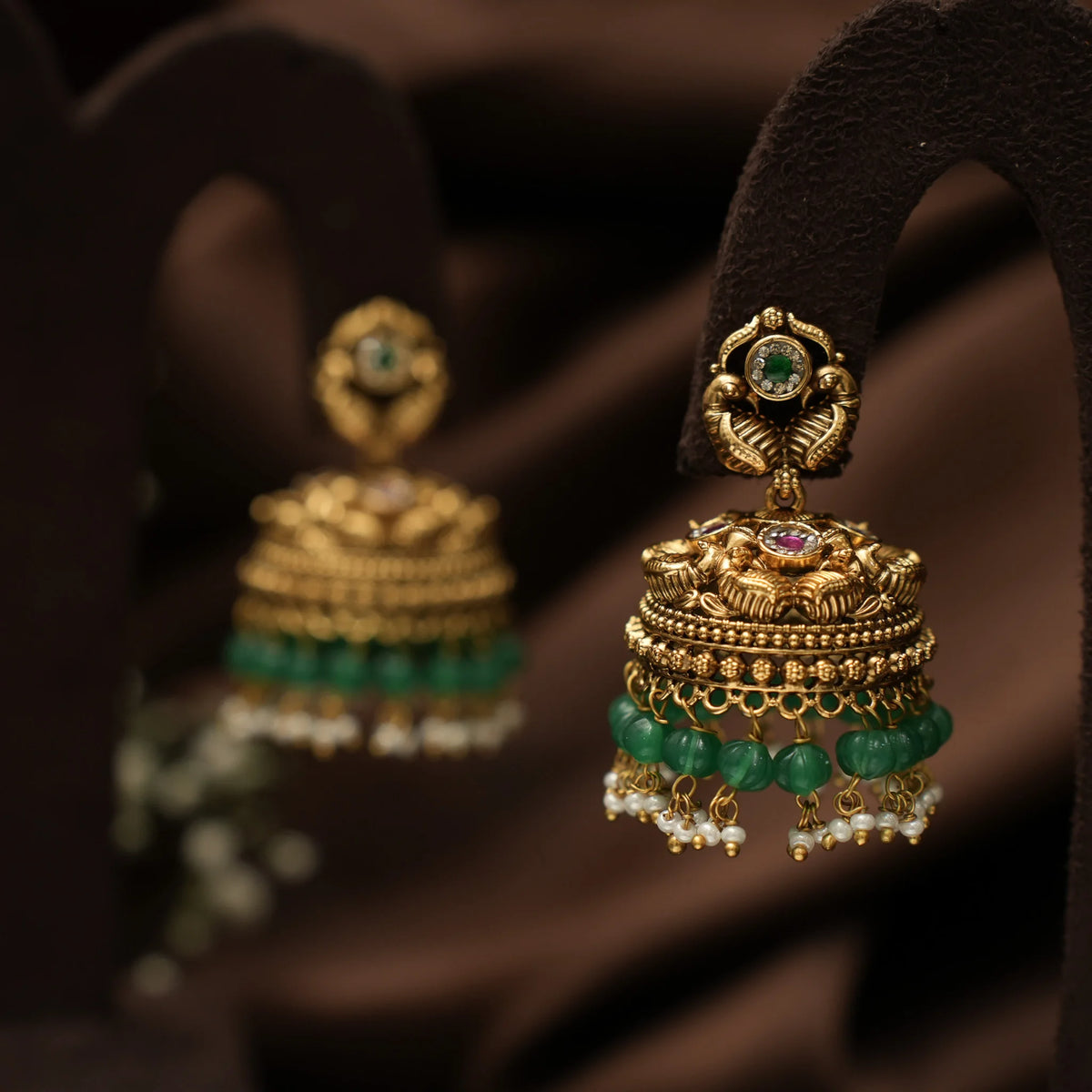 Chintra Antique Jhumka Earrings