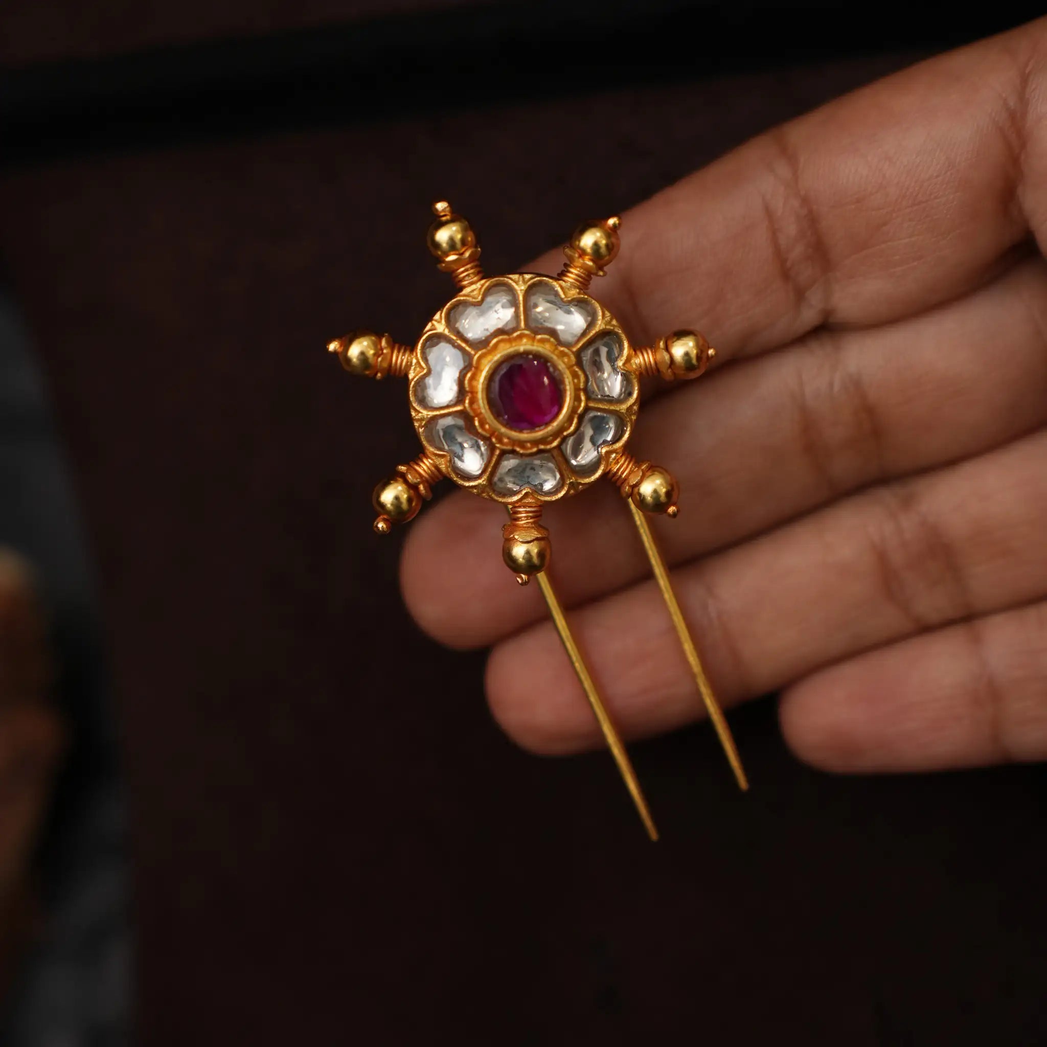 Cirayu Silver Hair Pin