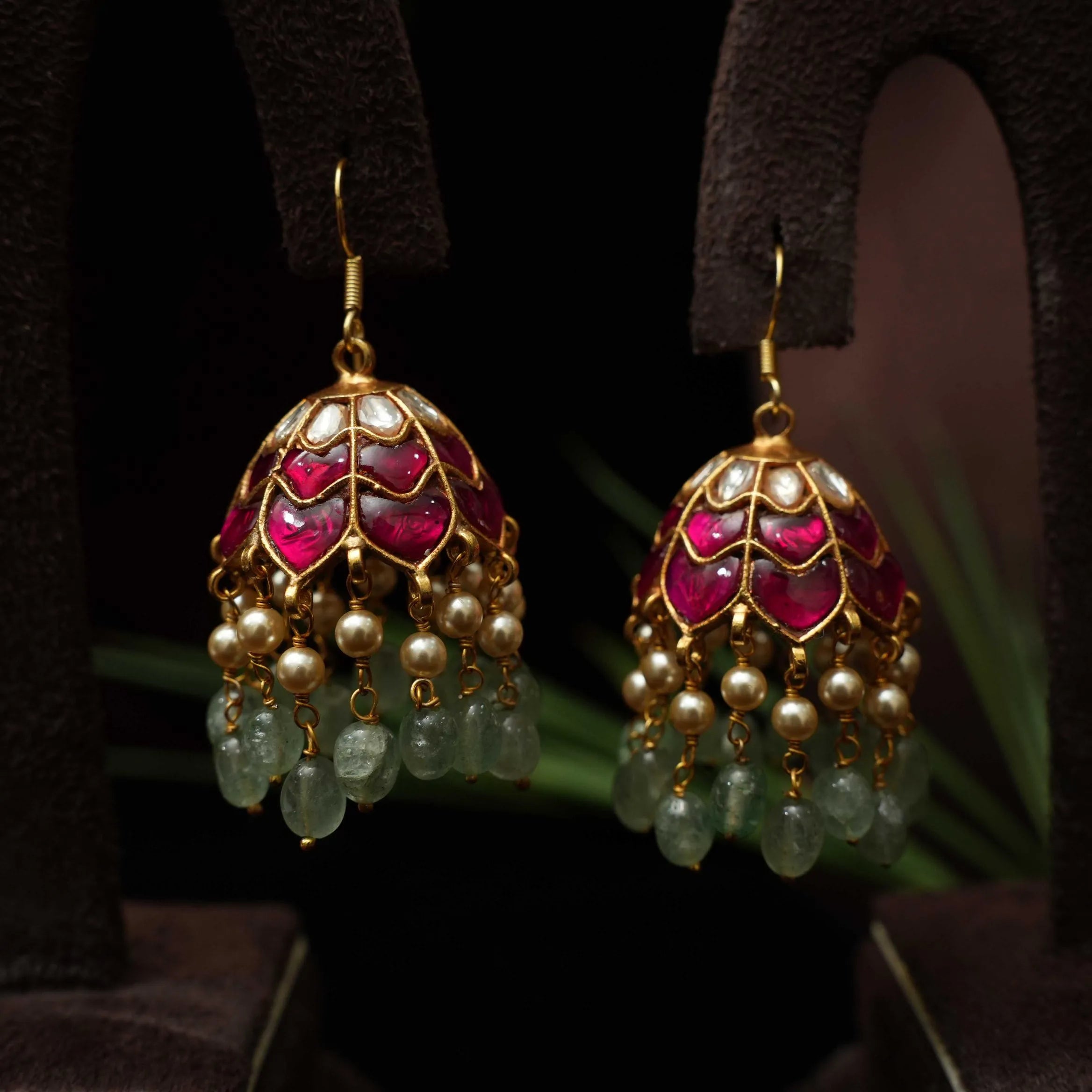 Citara Silver Jhumka Earrings