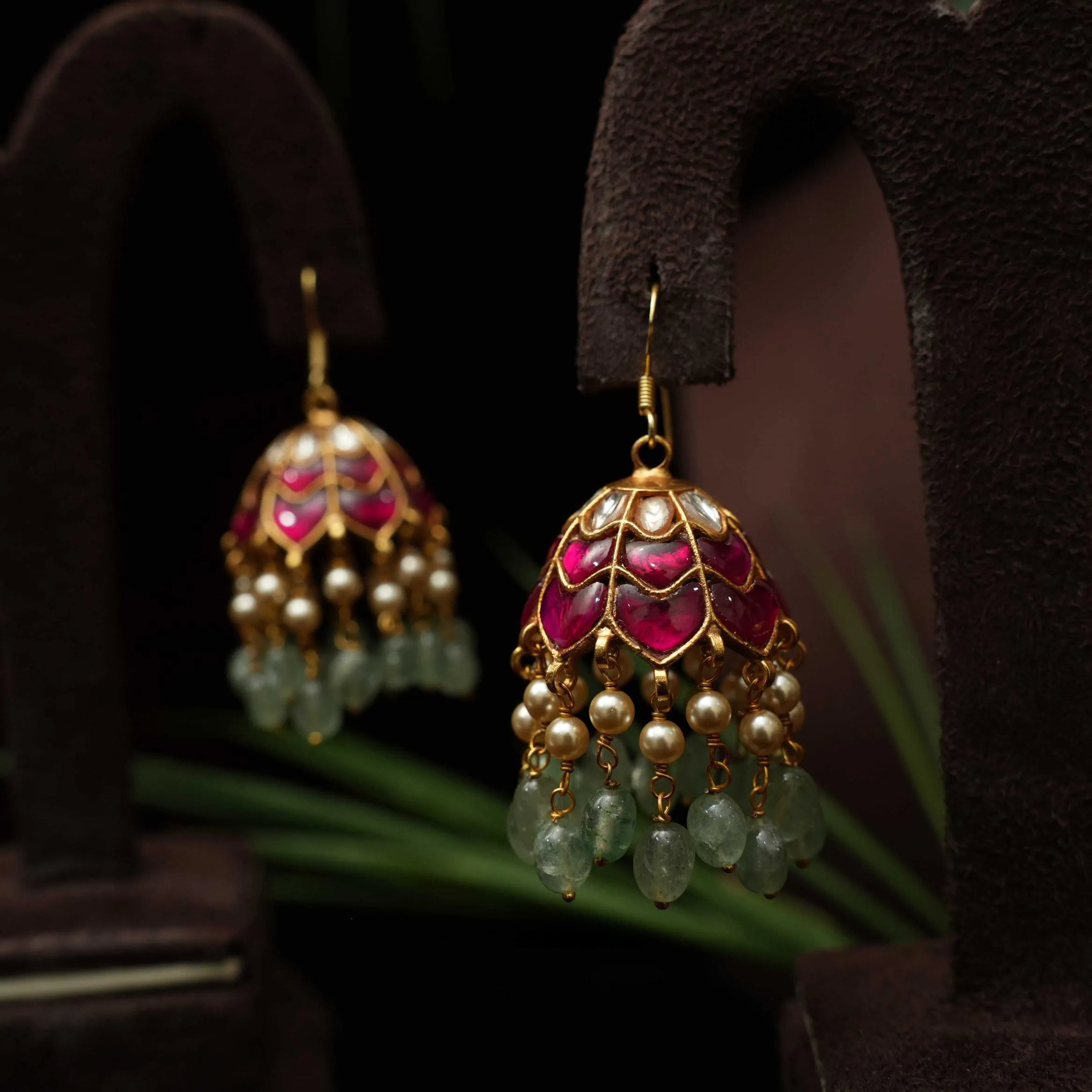 Citara Silver Jhumka Earrings