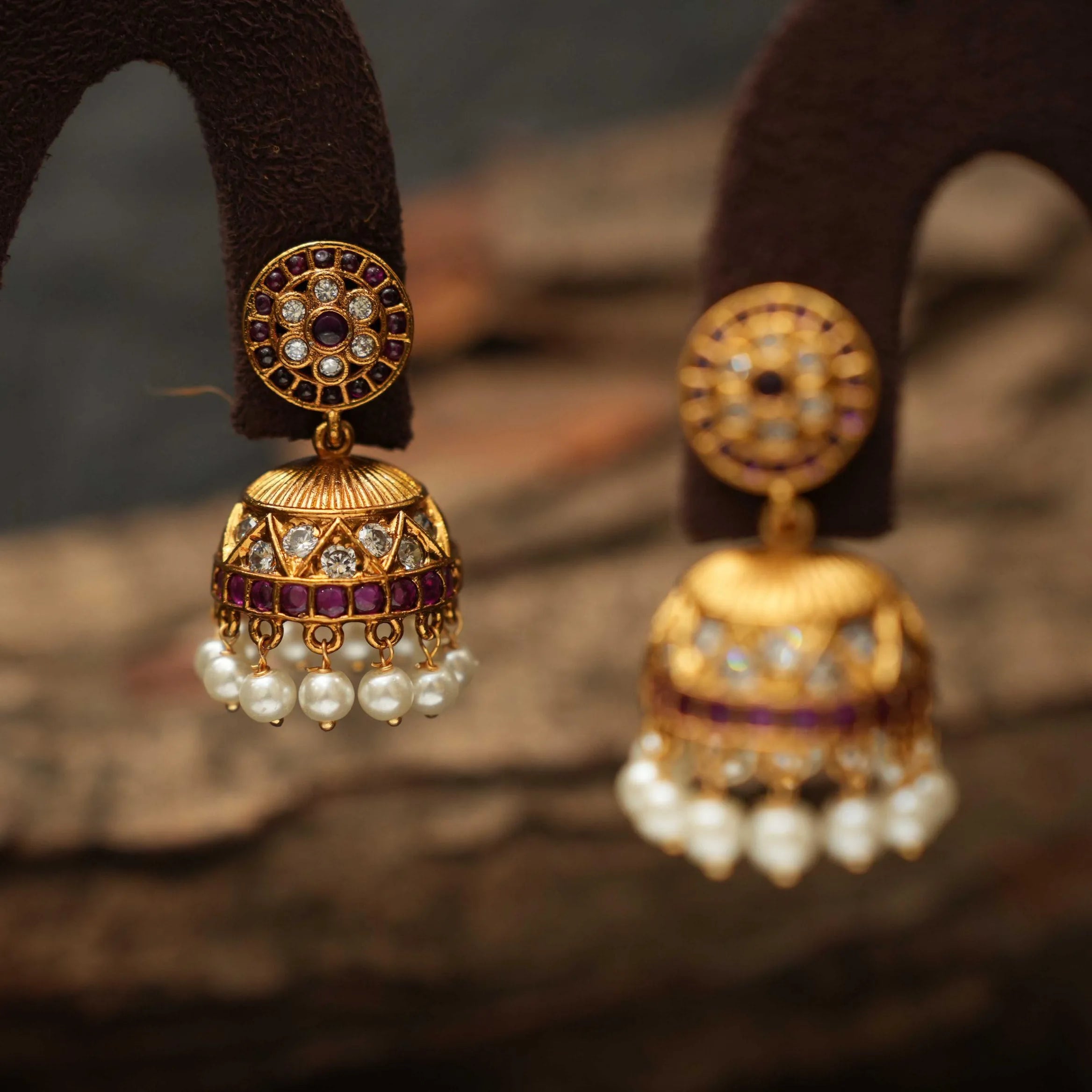 Cithara Antique Jhumka Earrings