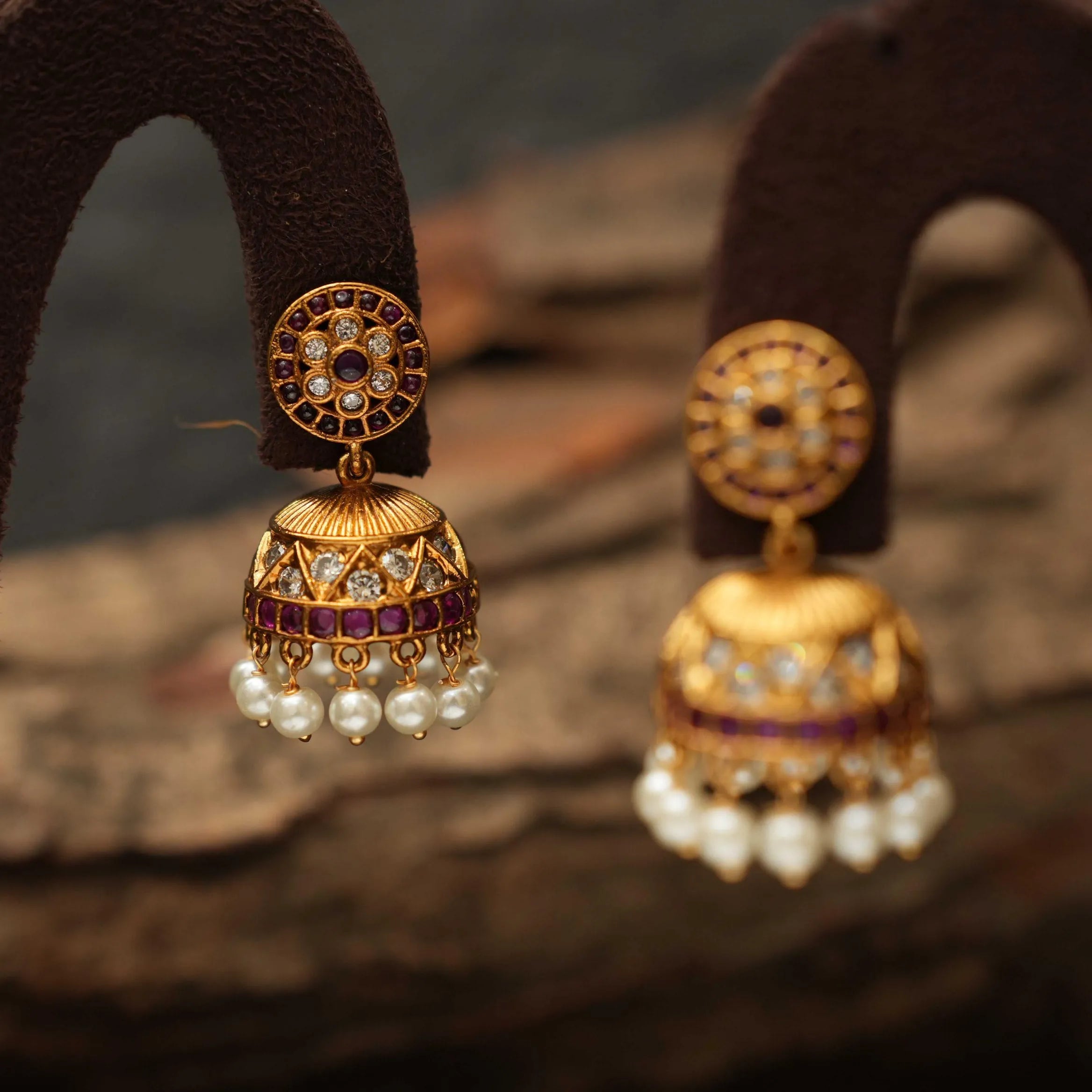 Cithara Antique Jhumka Earrings