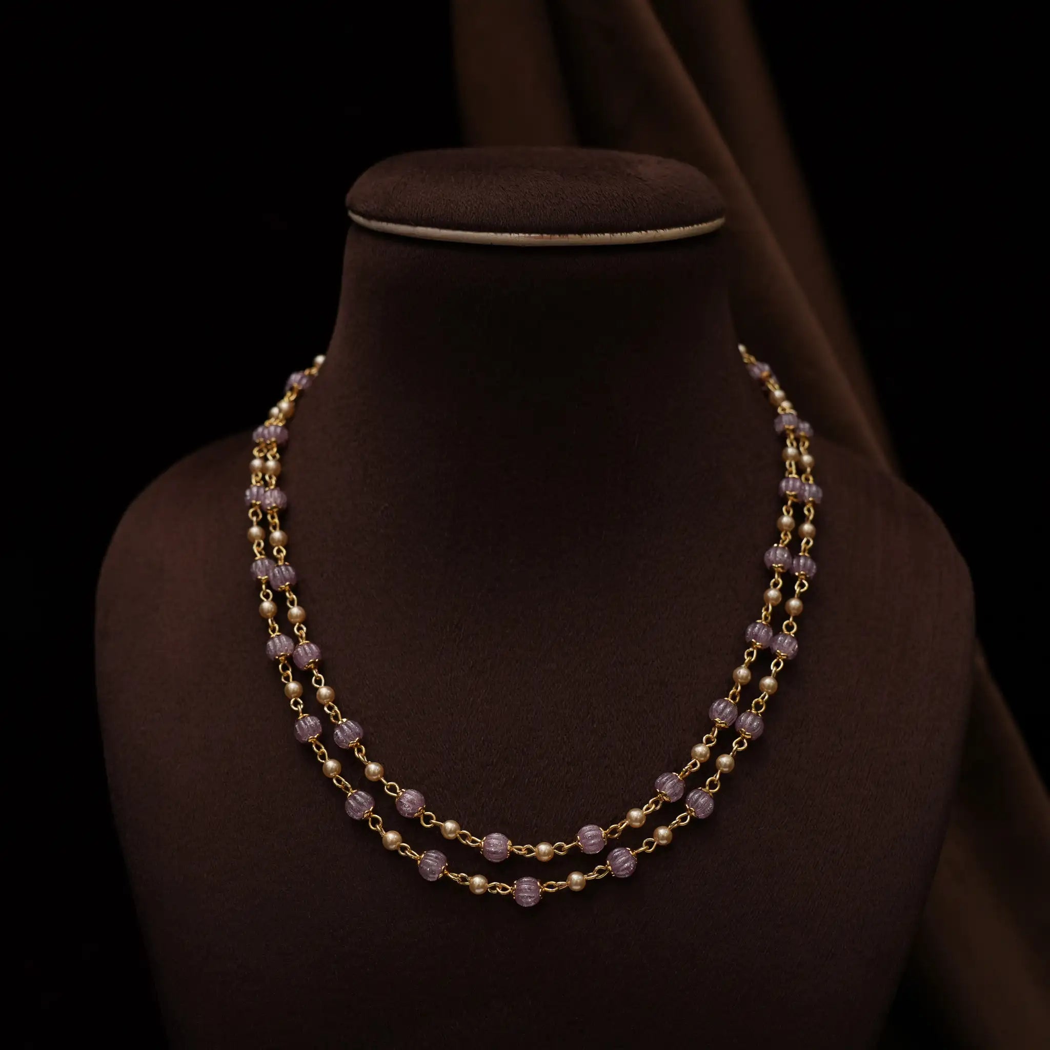 Damni Beaded Necklace - Light Pink