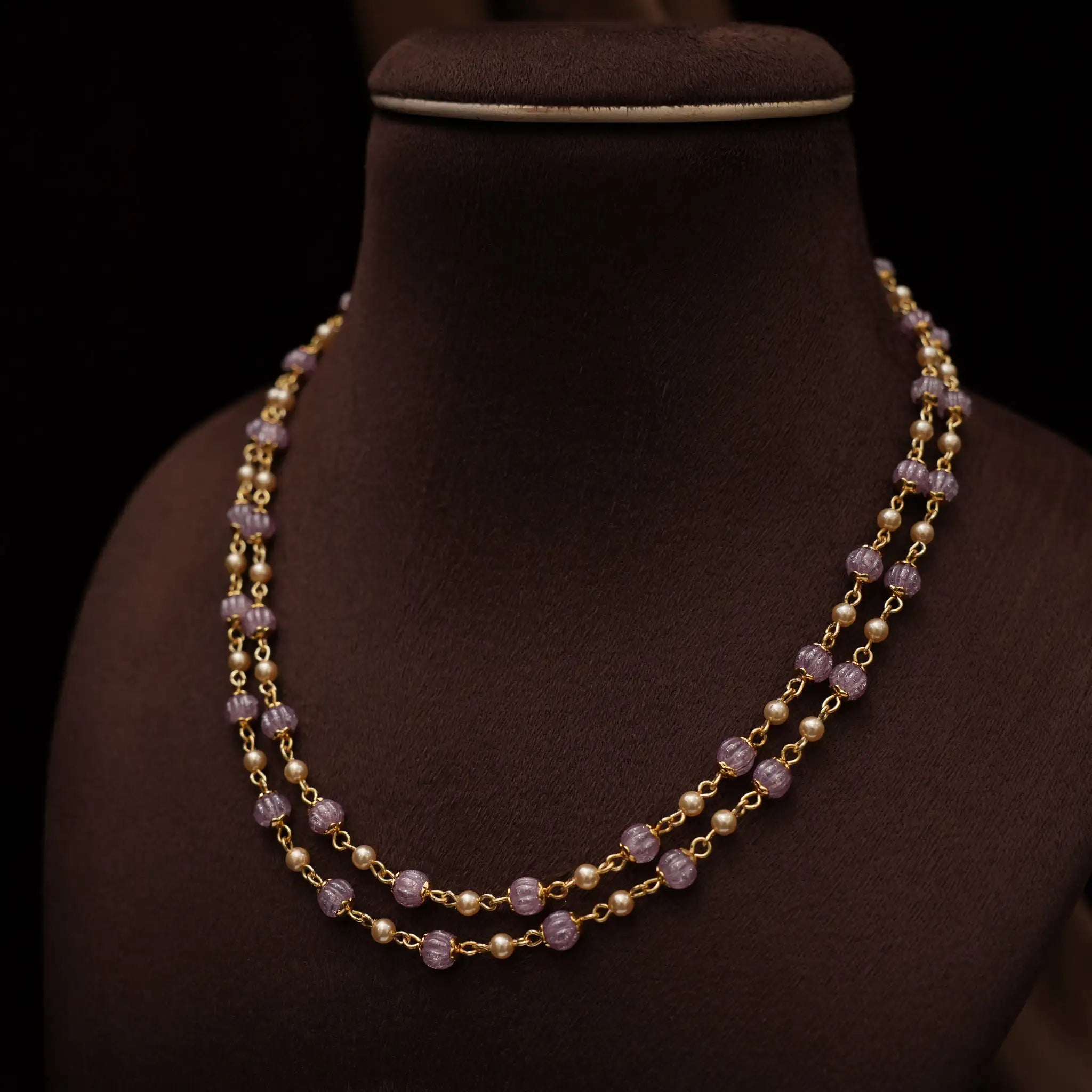 Damni Beaded Necklace - Light Pink