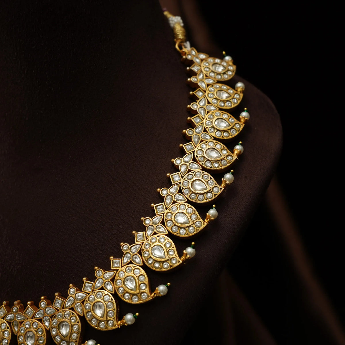 Danutra Reversible Polki Mango Necklace