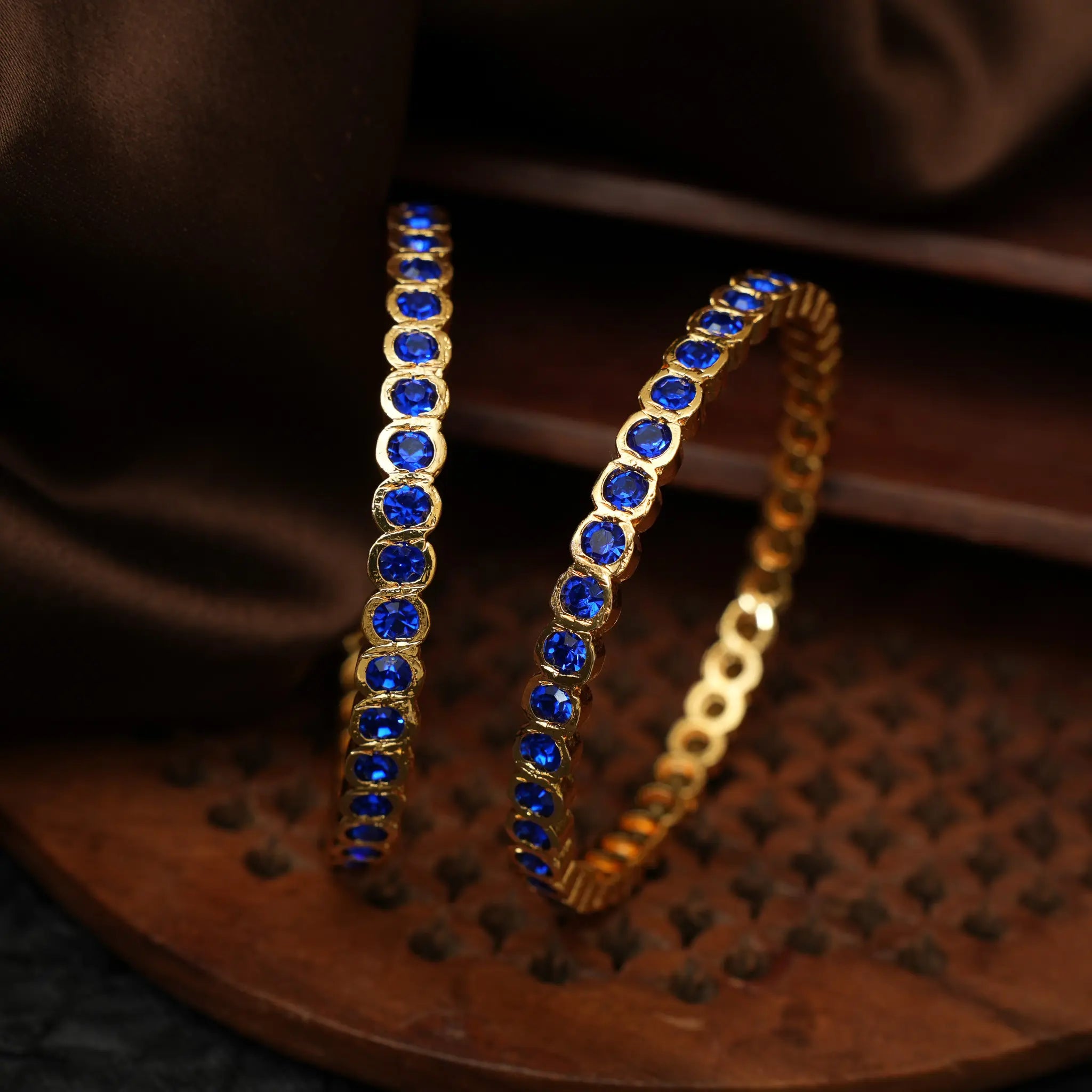 Danvi Antqiue Bangles - Blue