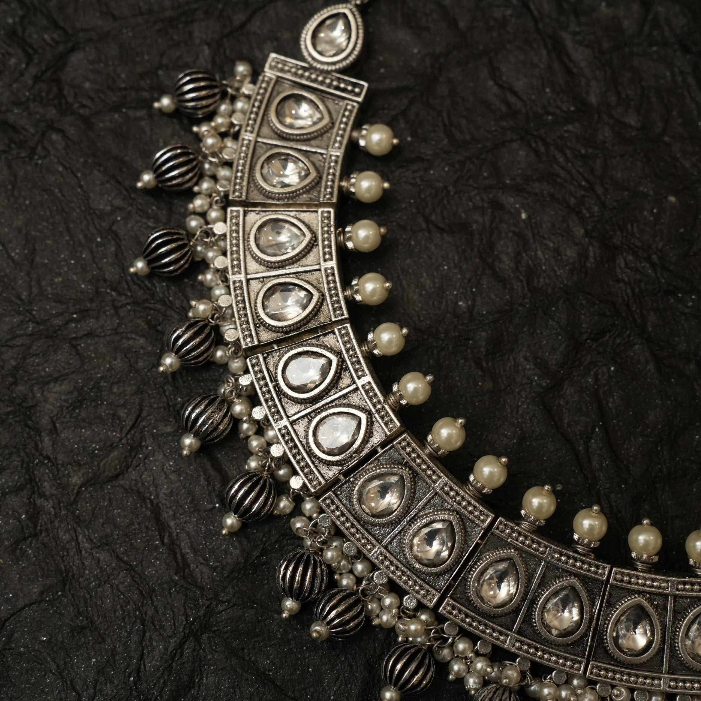 Darika Antique Oxidised Necklace