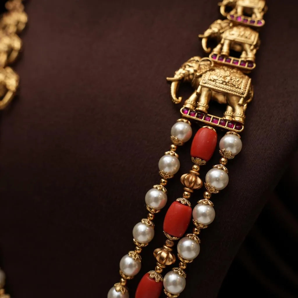 Darika Pearl Coral Necklace